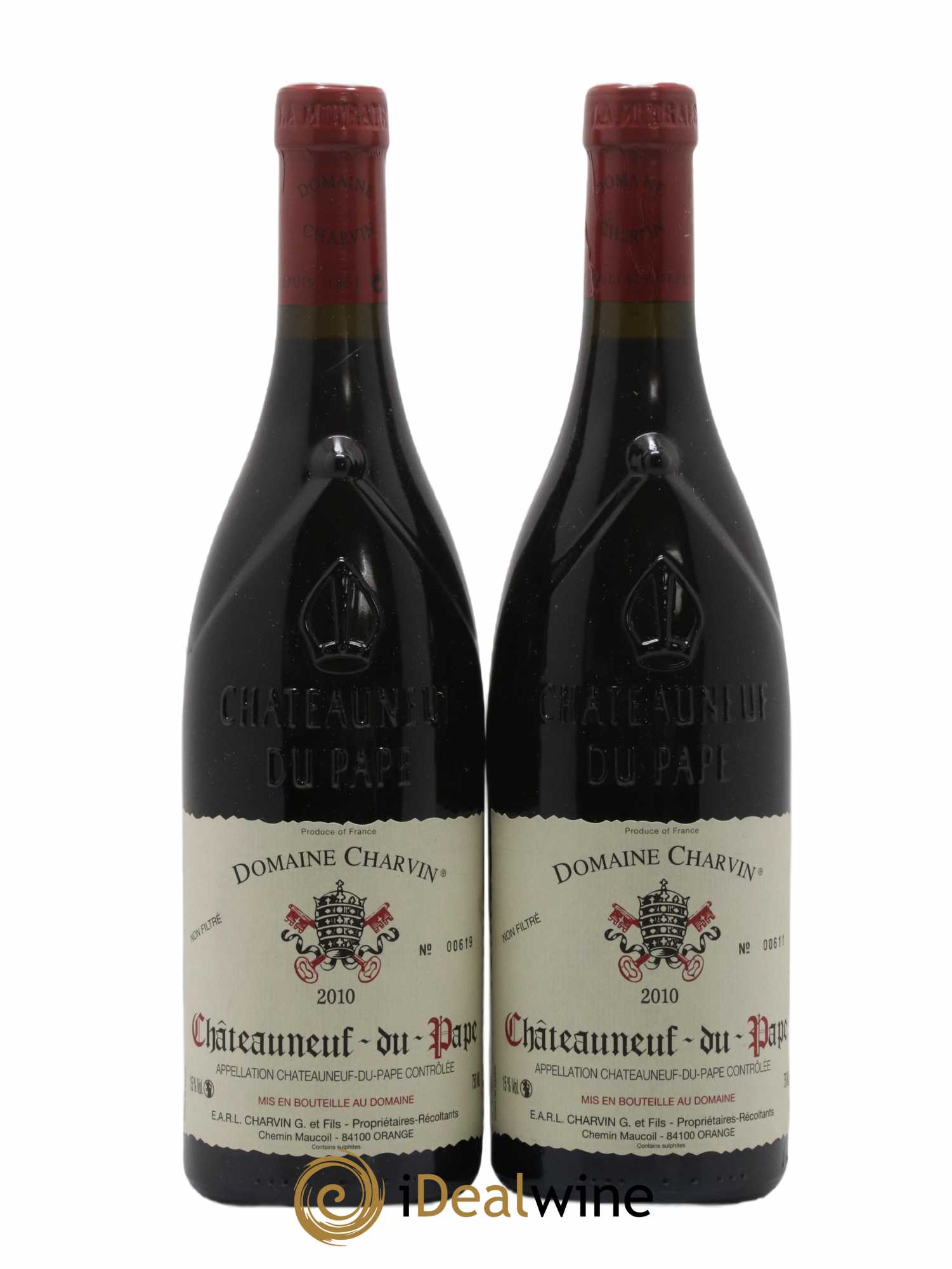 Châteauneuf-du-Pape Charvin (Domaine) 2010 - Lot de 2 bouteilles - 0