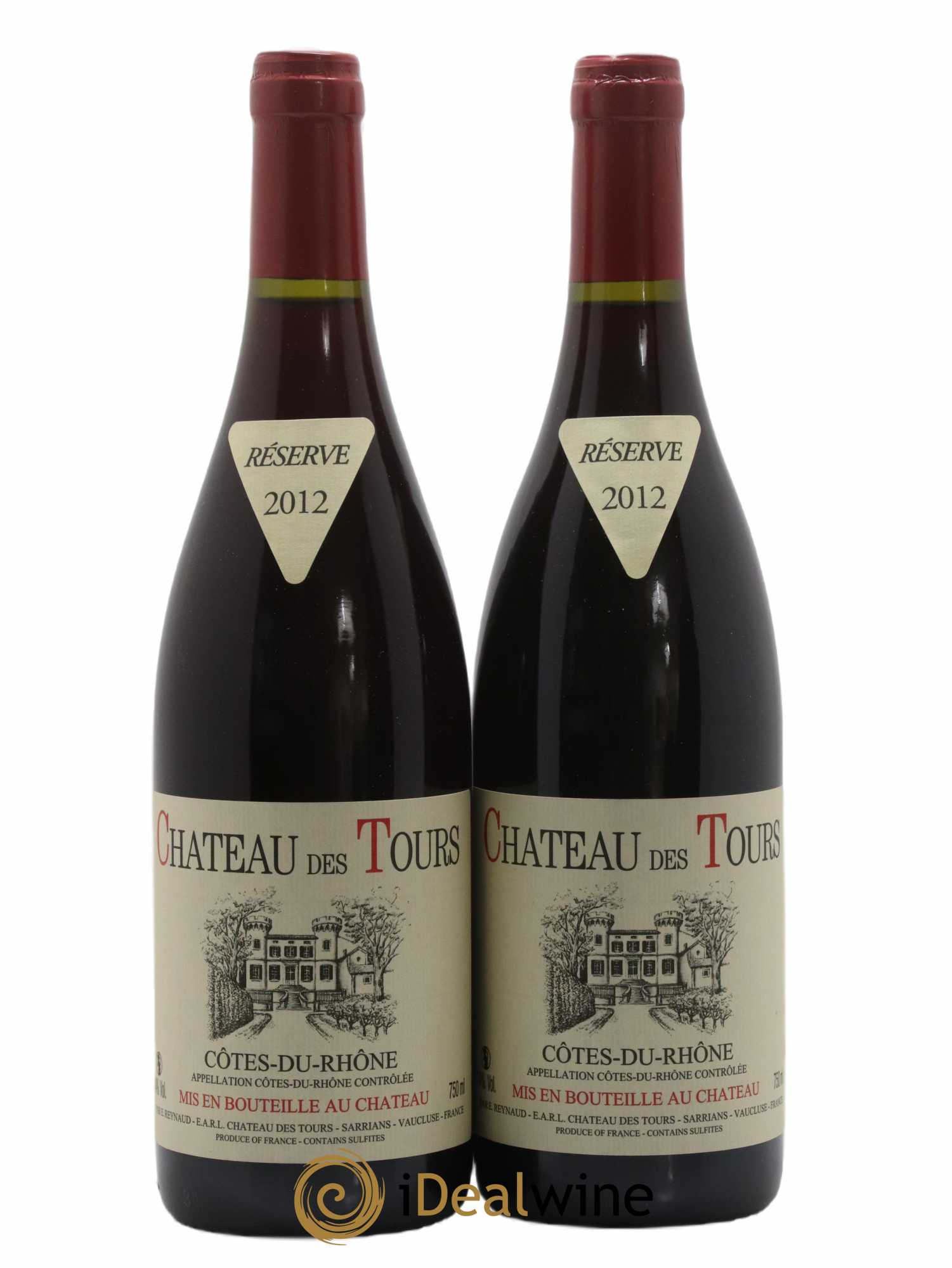 Côtes-du-Rhône Château des Tours Emmanuel Reynaud 2012 - Lot de 5 bouteilles - 2