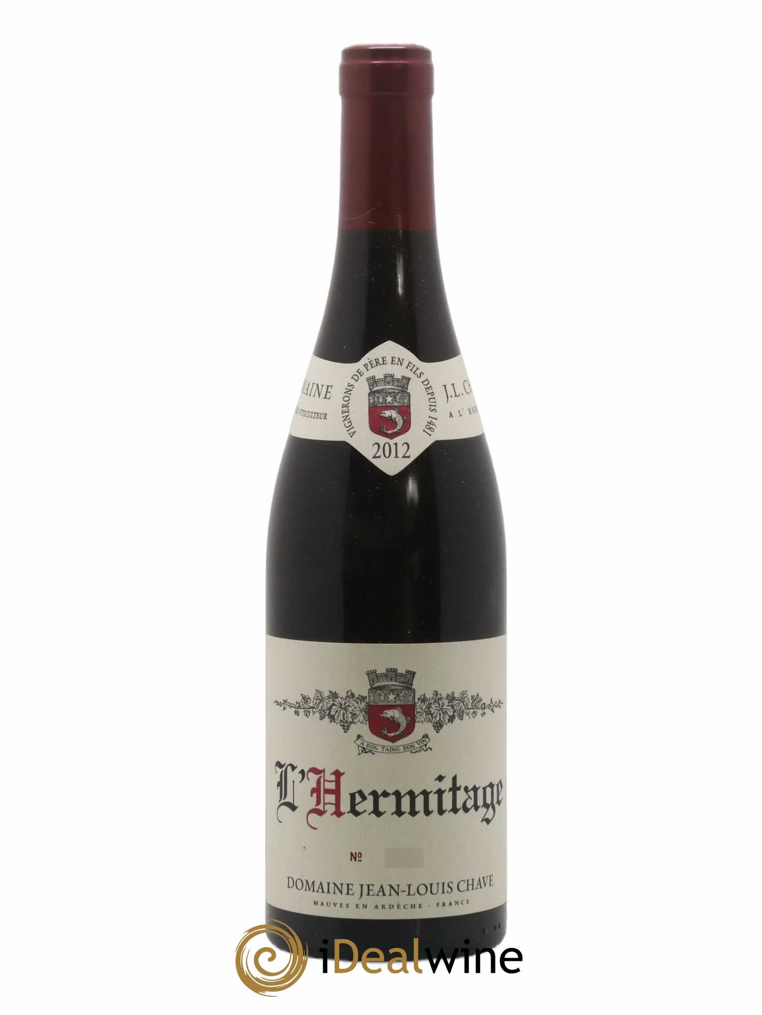 Hermitage Jean-Louis Chave 2012 - Lot de 1 bouteille - 0