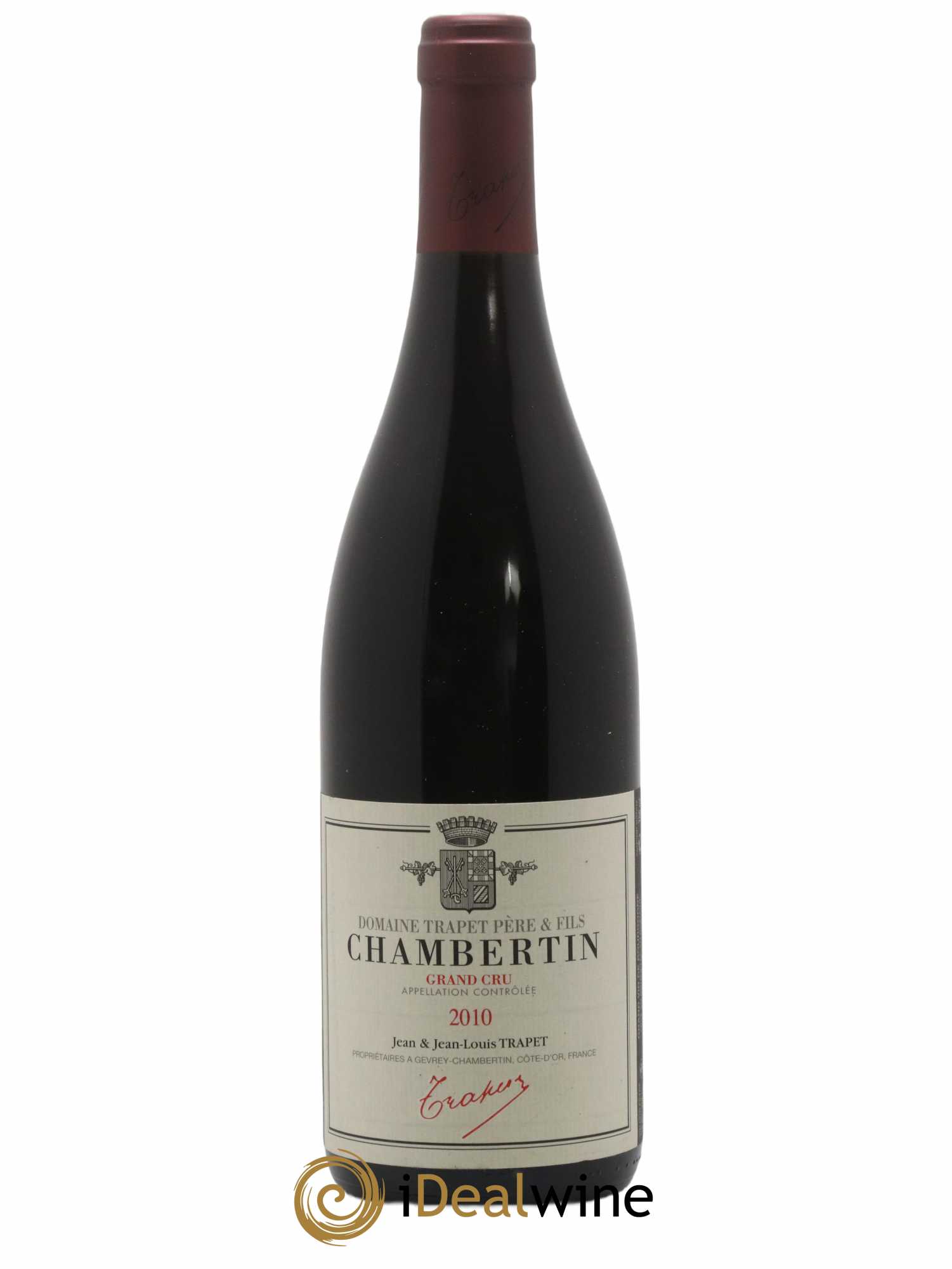 Chambertin Grand Cru Domaine Trapet 2010 - Lot de 1 bouteille - 0