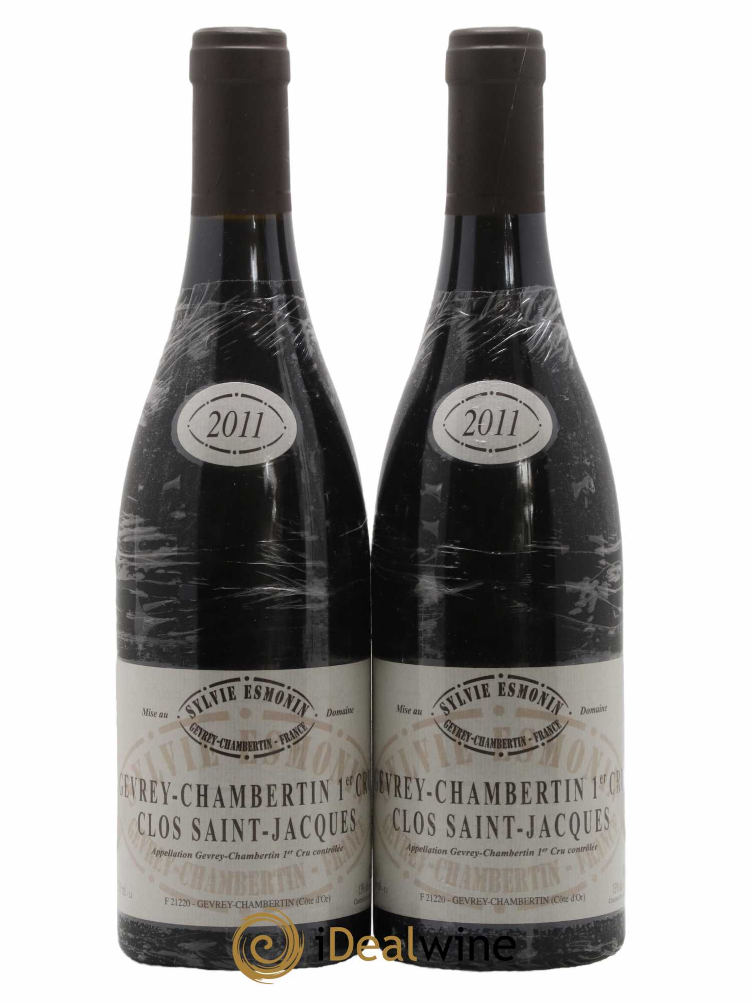 Gevrey-Chambertin 1er Cru Clos Saint Jacques Sylvie Esmonin 2011 - Lot de 2 bouteilles - 0