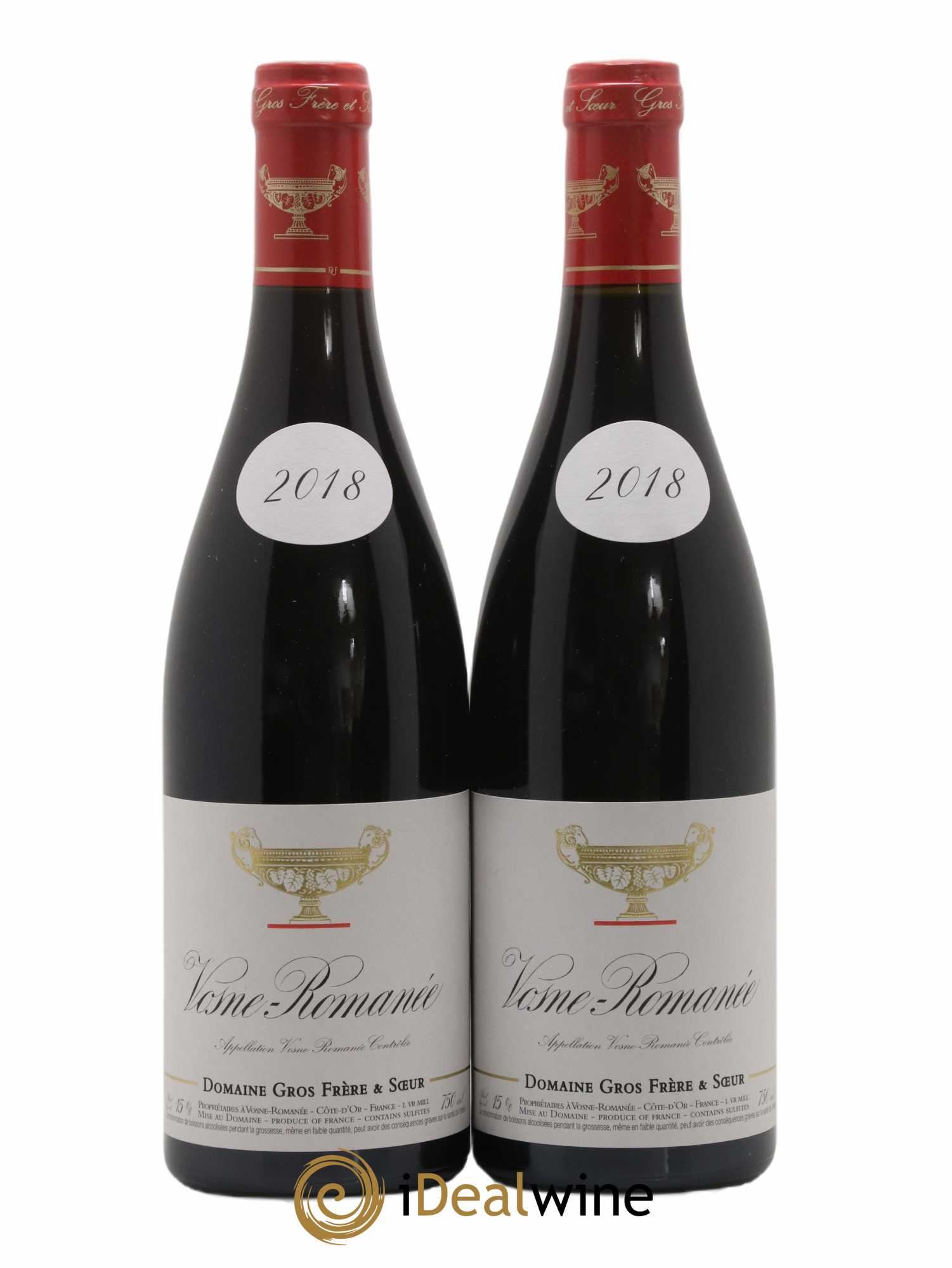 Vosne-Romanée Gros Frère & Soeur 2018 - Lot de 2 bouteilles - 0
