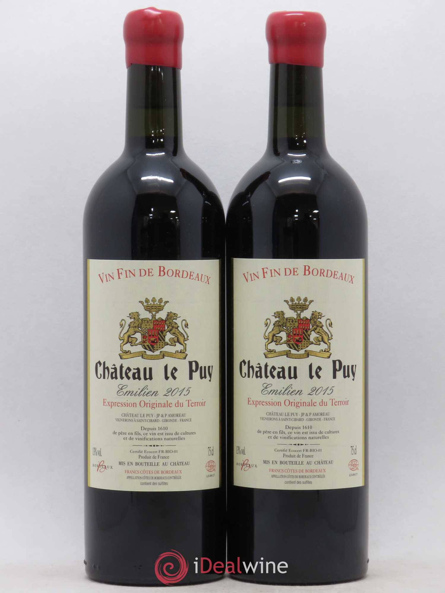 Le Puy - Cuvée Emilien 2015 - Lot de 2 bouteilles - 0