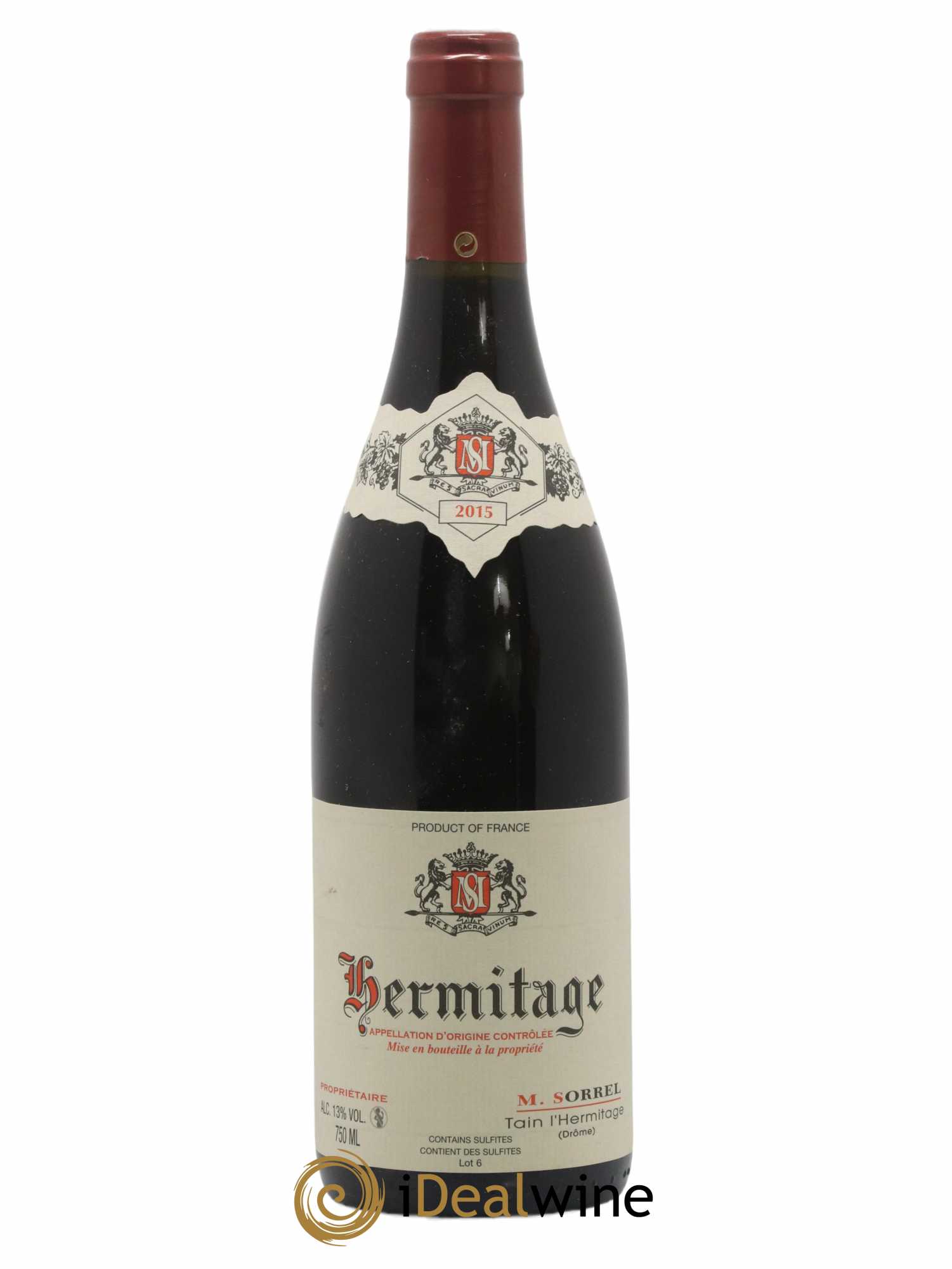 Hermitage Marc Sorrel 2015 - Lot de 1 bouteille - 0