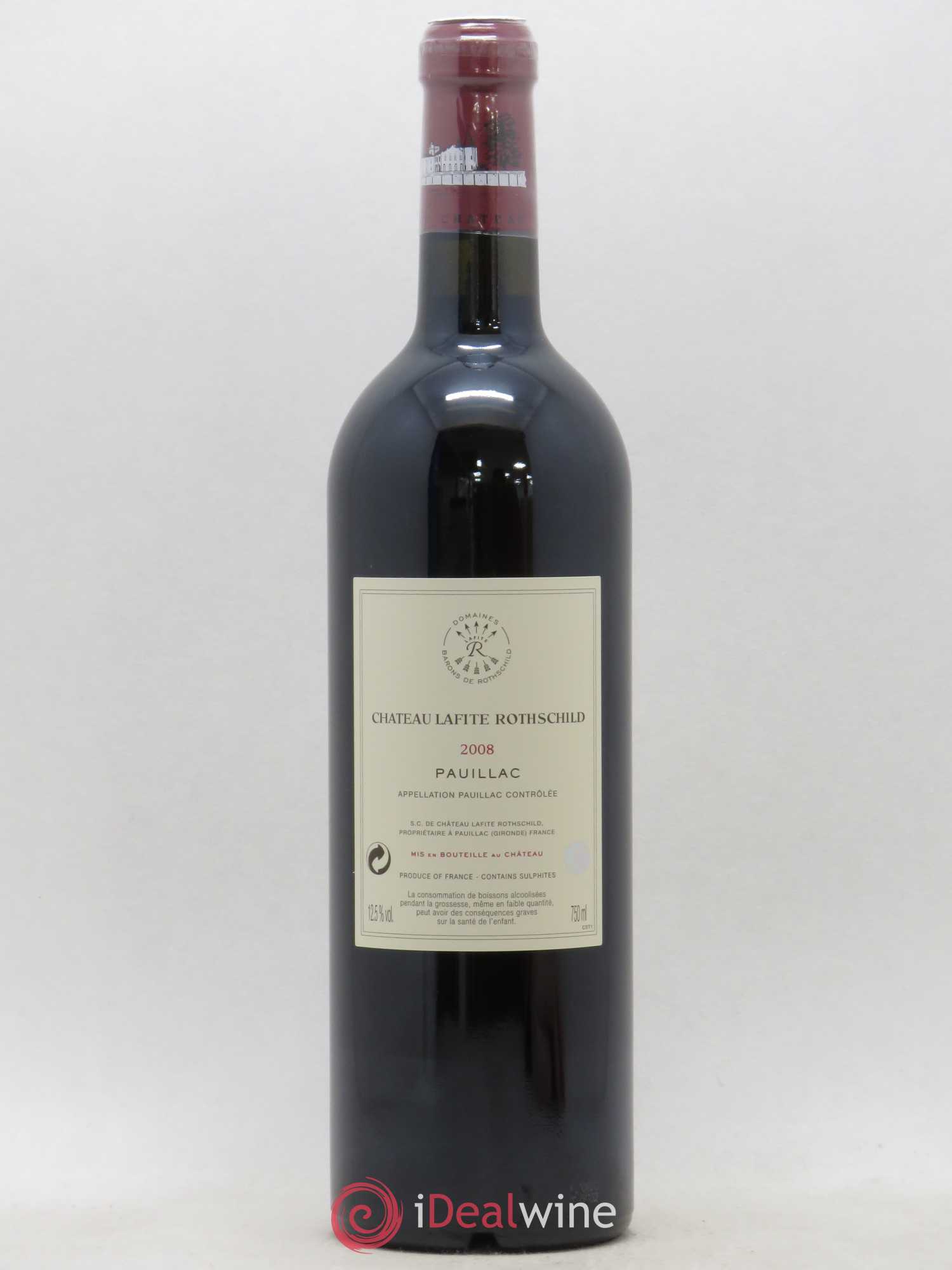 Château Lafite Rothschild 1er Grand Cru Classé 2008 - Lot de 1 bouteille - 1