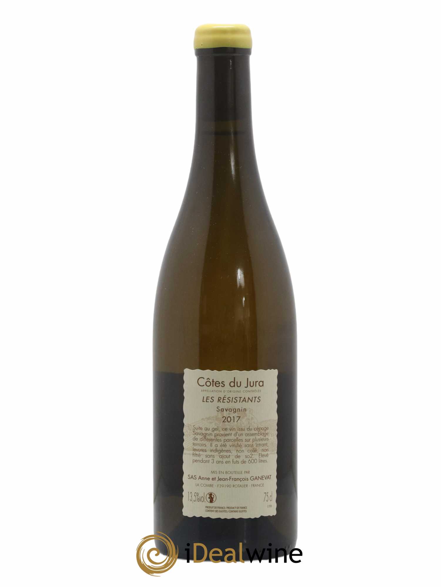 Côtes du Jura Les Résistants Anne et Jean François Ganevat 2017 - Lot de 1 bouteille - 1