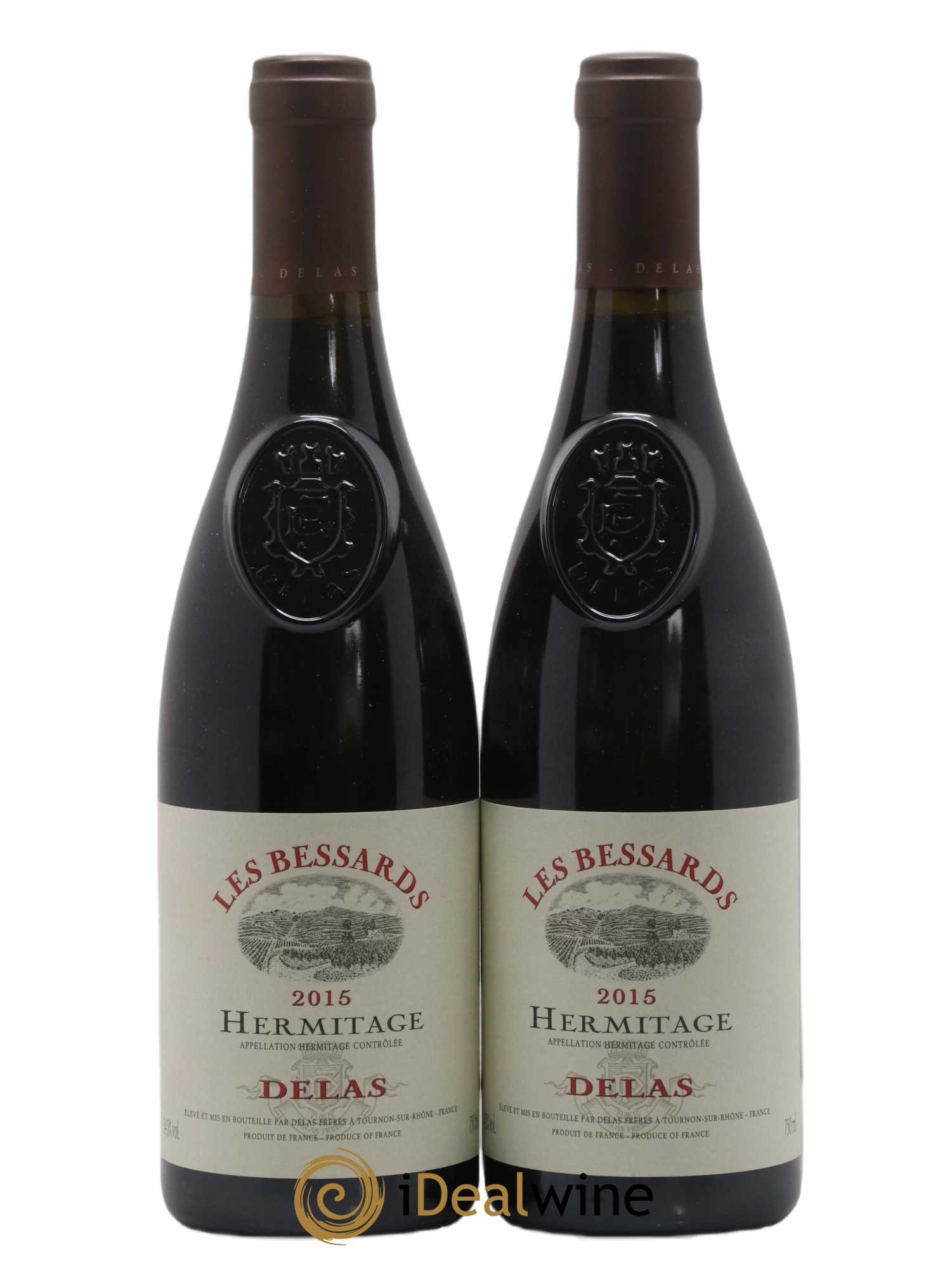 Hermitage Les Bessards Delas Frères 2015 - Lot de 2 bouteilles - 0