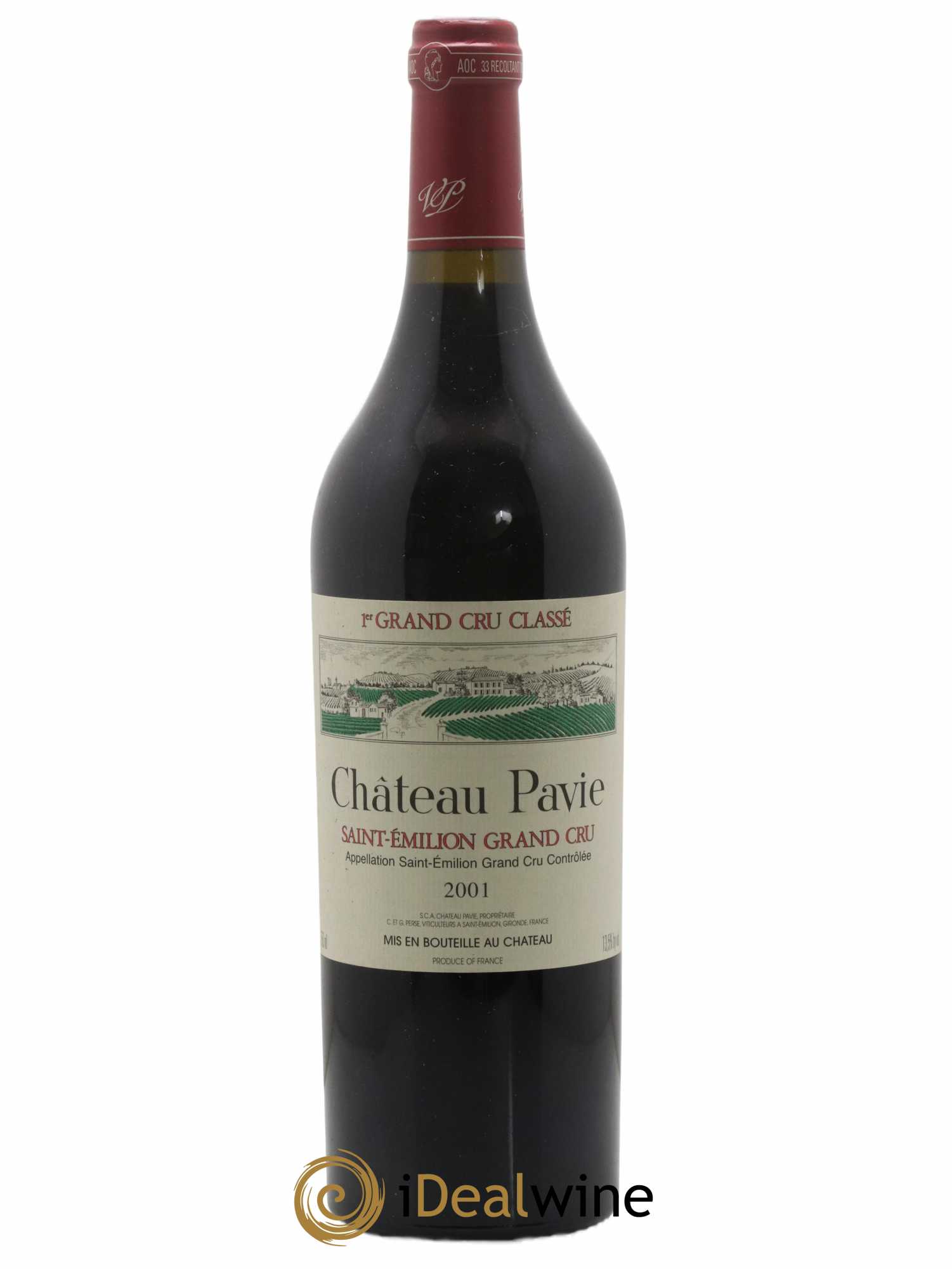 Château Pavie 1er Grand Cru Classé A 2001 - Lot de 1 bouteille - 0