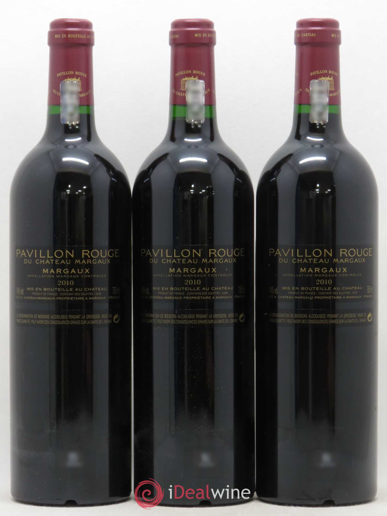 Pavillon Rouge du Château Margaux Second Vin 2010 - Lot de 3 bouteilles - 1