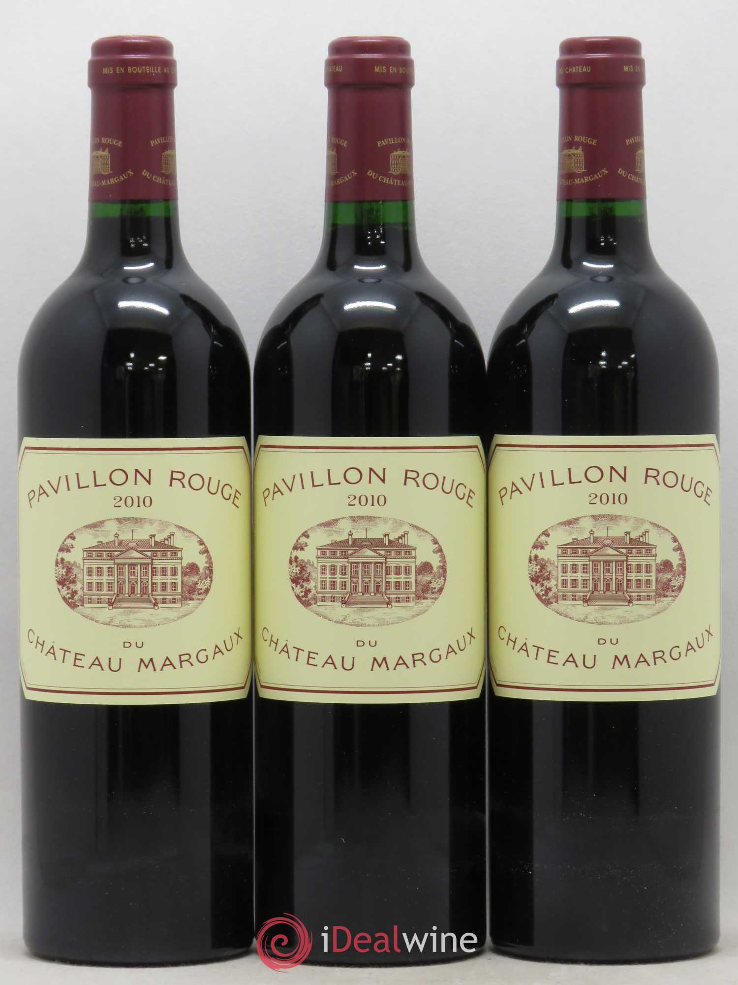 Pavillon Rouge du Château Margaux Second Vin 2010 - Lot de 3 bouteilles - 0