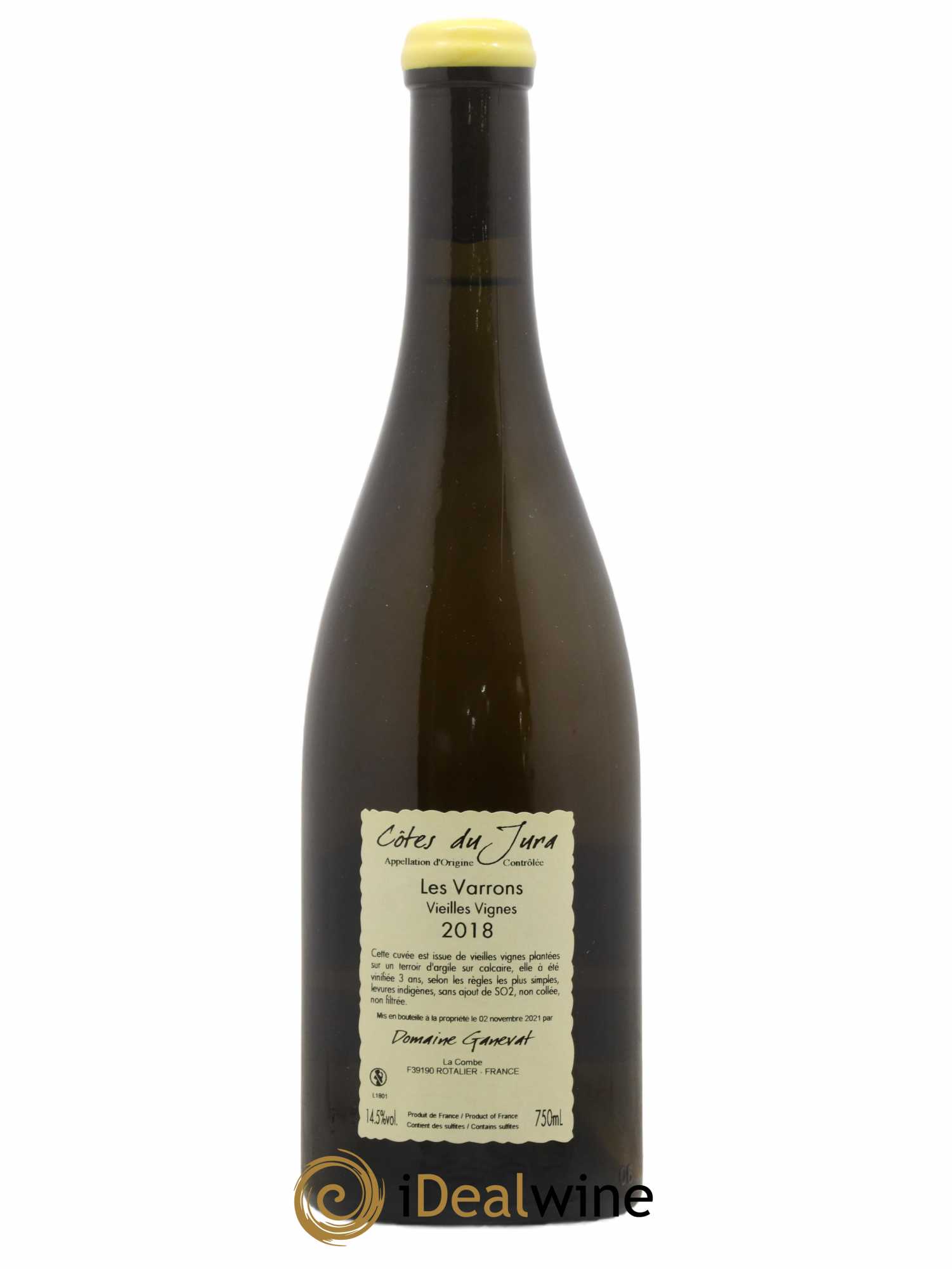 Côtes du Jura Les Varrons Vieilles Vignes Jean-François Ganevat (Domaine) 2018 - Lot de 1 bouteille - 1