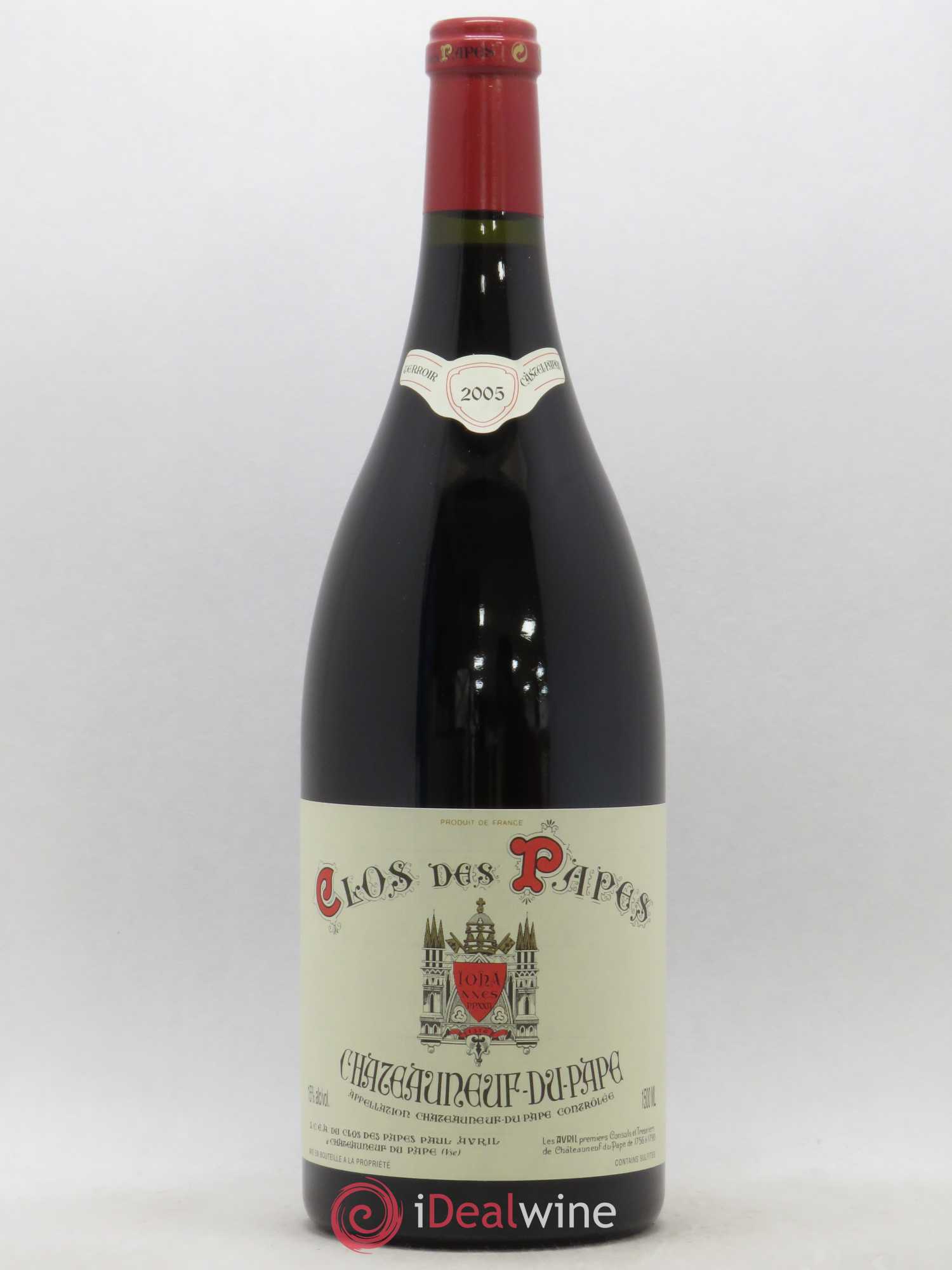 Châteauneuf-du-Pape Clos des Papes - Paul Avril 2005 - Lot de 1 magnum - 0