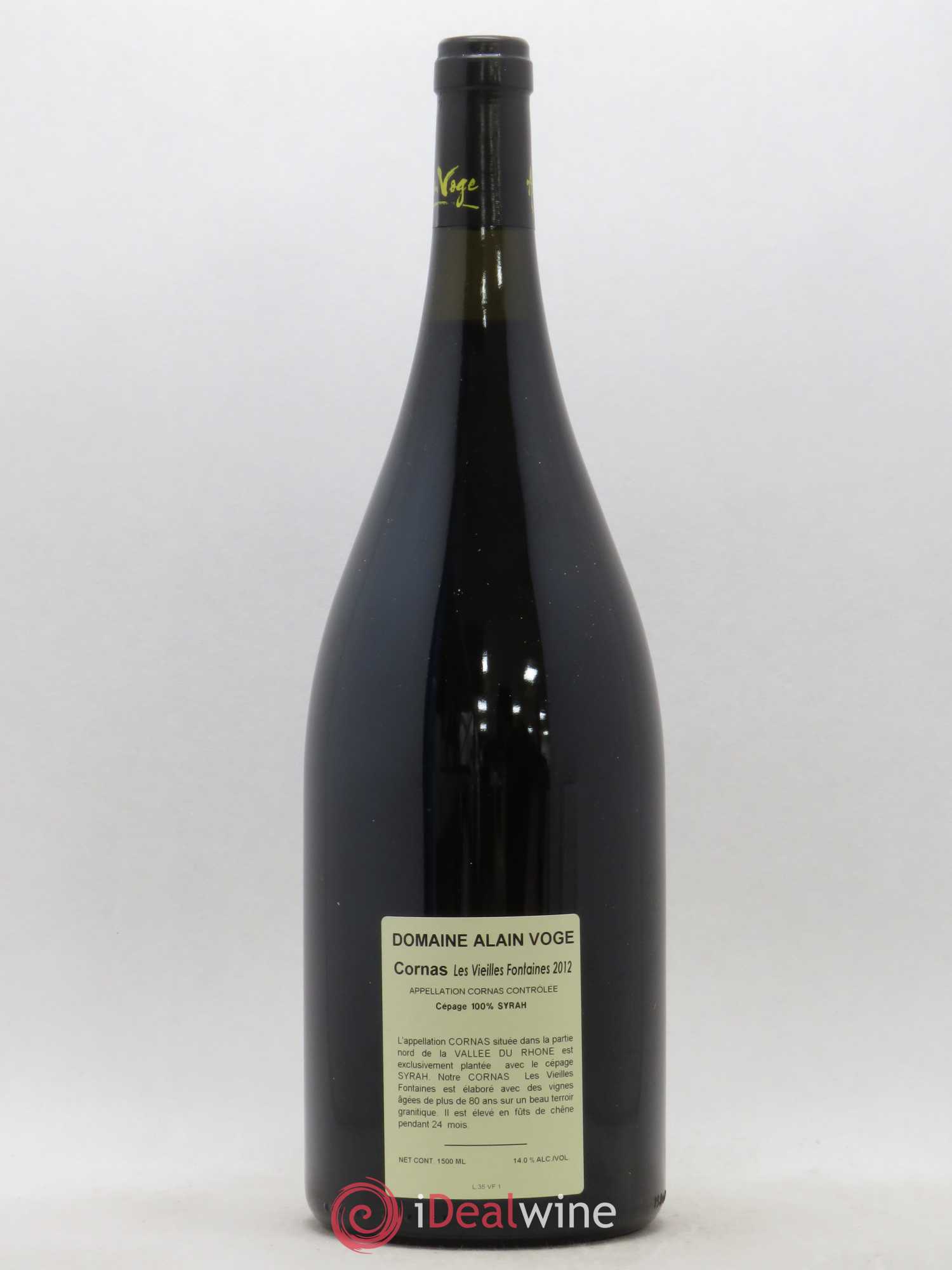 Cornas Les Vieilles Fontaines Alain Voge (Domaine) 2012 - Lot de 1 magnum - 1
