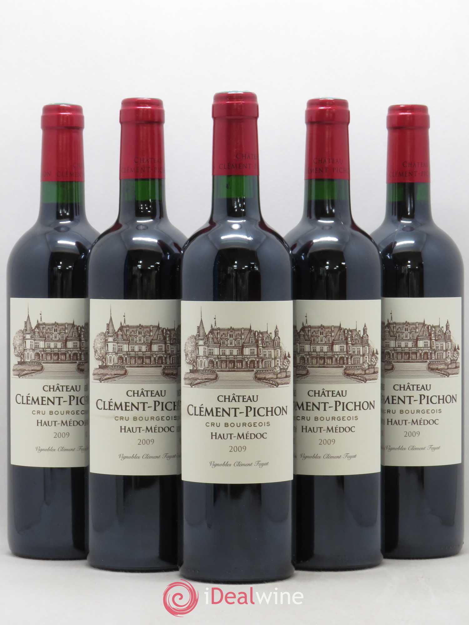 Château Clément-Pichon Cru Bourgeois 2009 - Lot de 5 bouteilles - 0