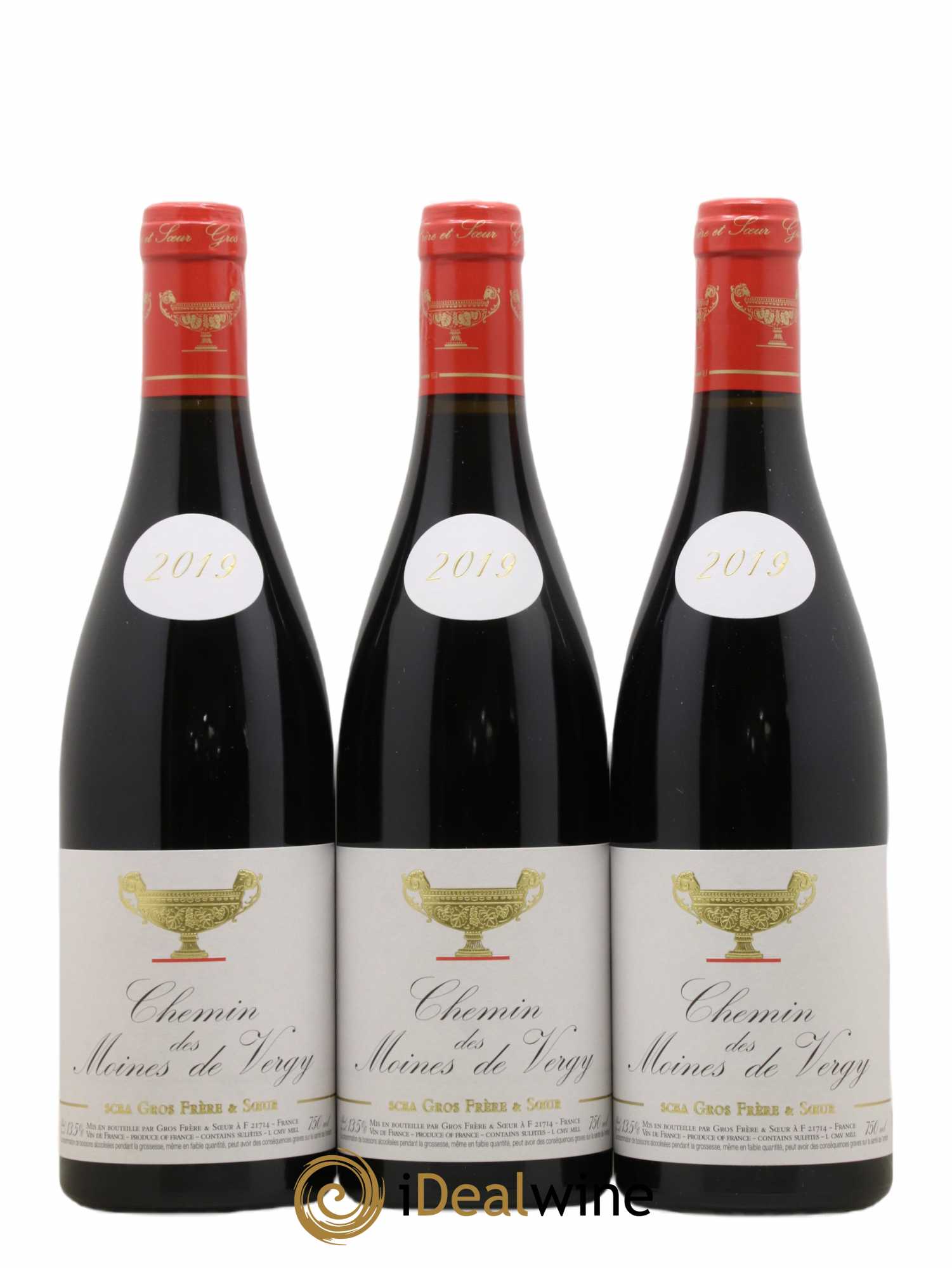 Vin de France Chemin des moines de Vergy Gros Frère & Soeur 2019 - Lot de 6 bouteilles - 1