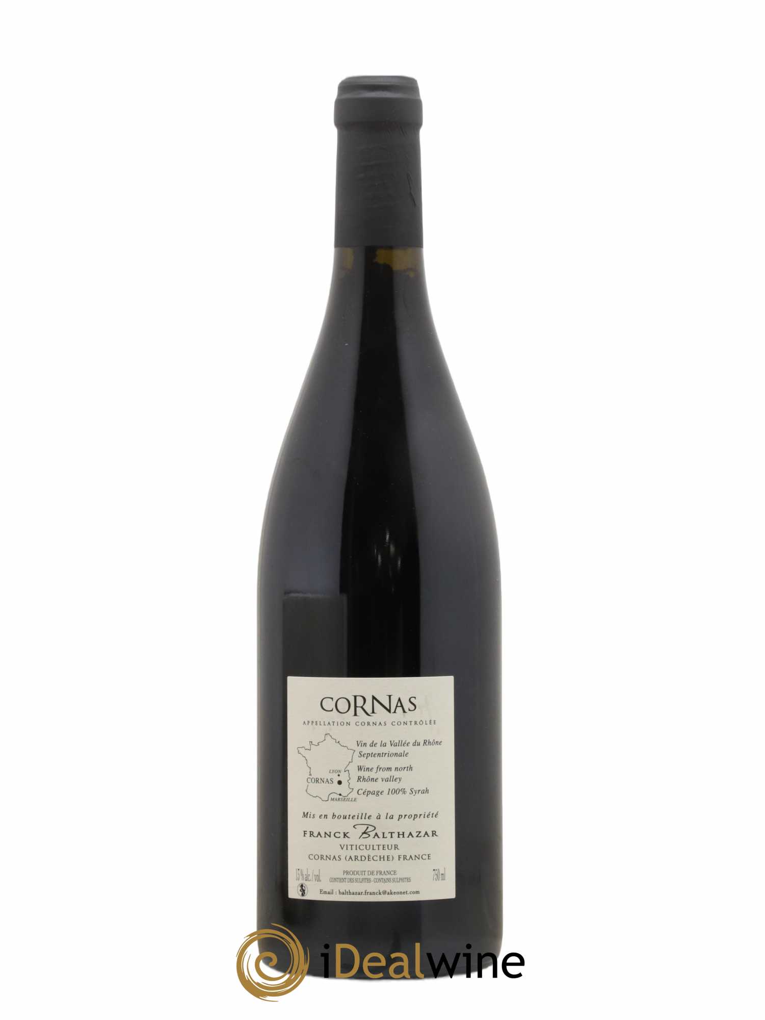 Cornas Cuvée sans soufre Franck Balthazar (Domaine) 2015 - Lot de 1 bouteille - 1