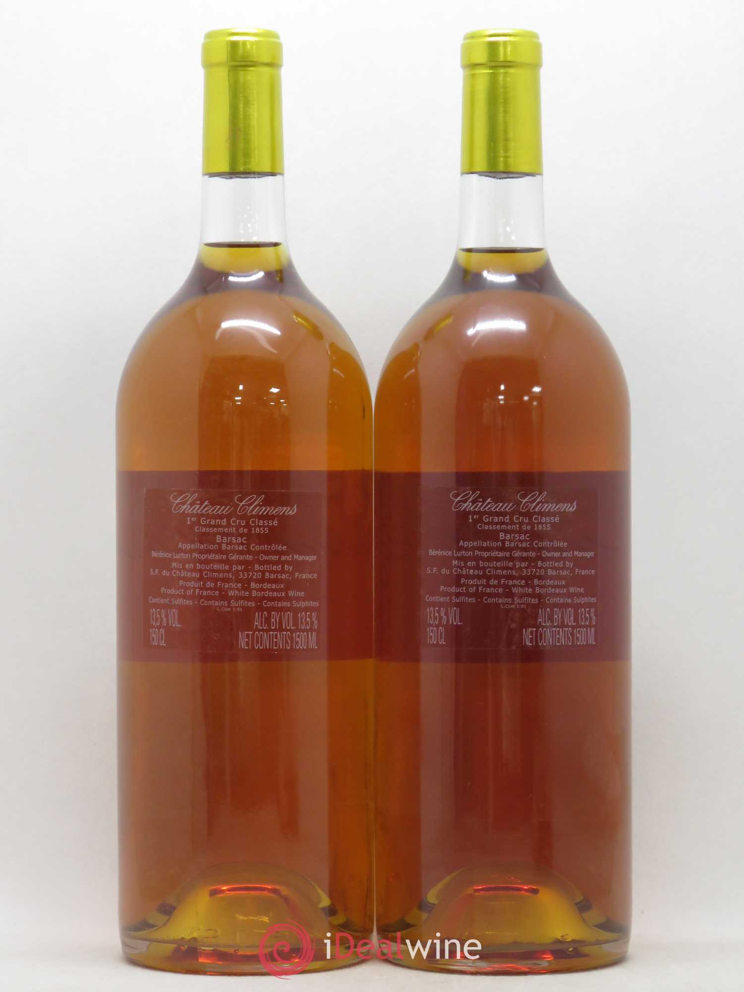 Château Climens 1er Grand Cru Classé 2007 - Lotto di 2 magnum - 1