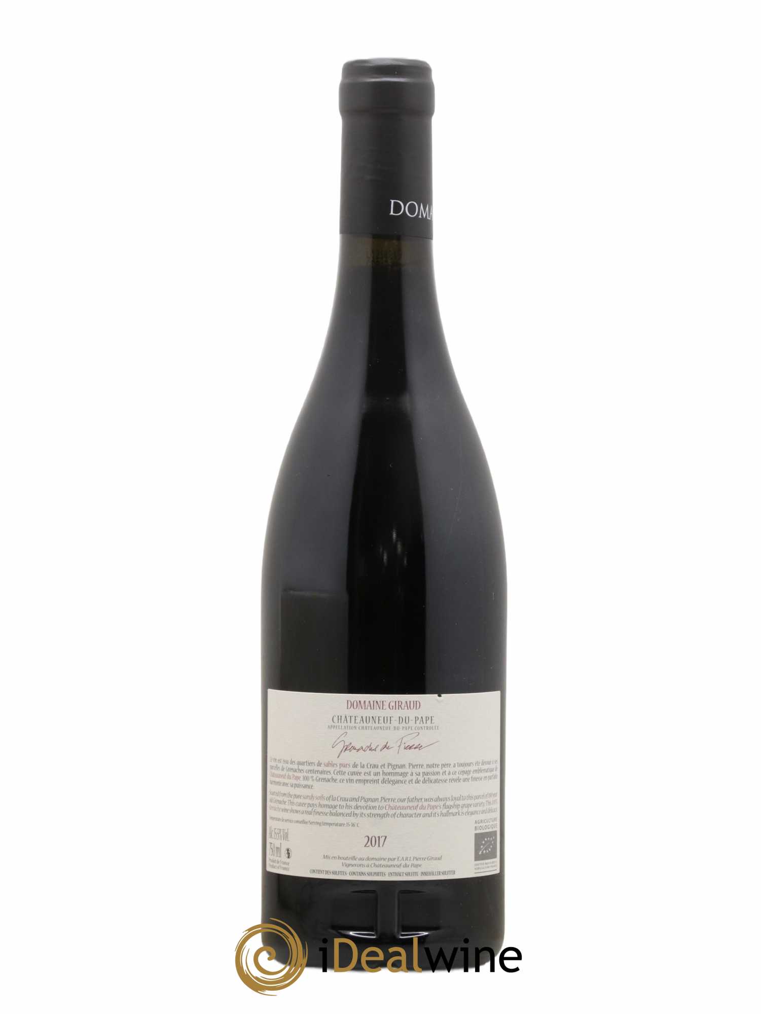 Châteauneuf-du-Pape Les Grenaches De Pierre Giraud (Domaine) 2017 - Lot de 1 bouteille - 1