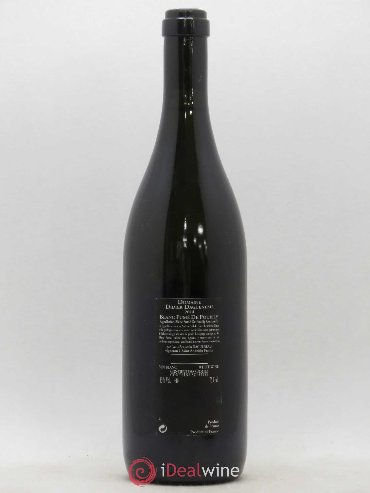 Vin de France (anciennement Pouilly-Fumé) Silex Dagueneau (Domaine Didier - Louis-Benjamin) 2014 - Lot de 1 bouteille - 1