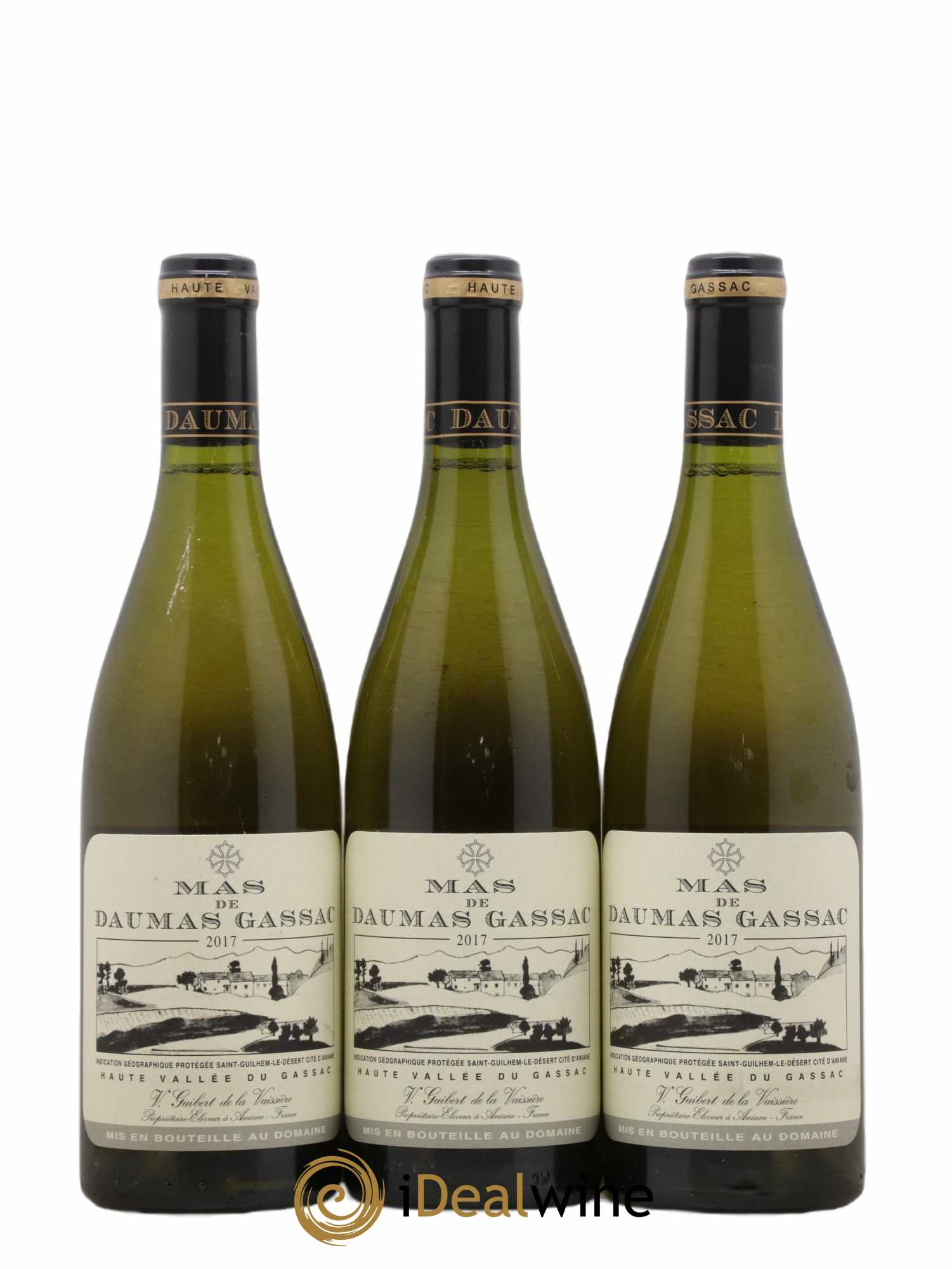 Saint-Guilhem-le-Désert - Cité d'Aniane Mas Daumas Gassac Famille Guibert de La Vaissière 2017 - Lot de 6 bouteilles - 1