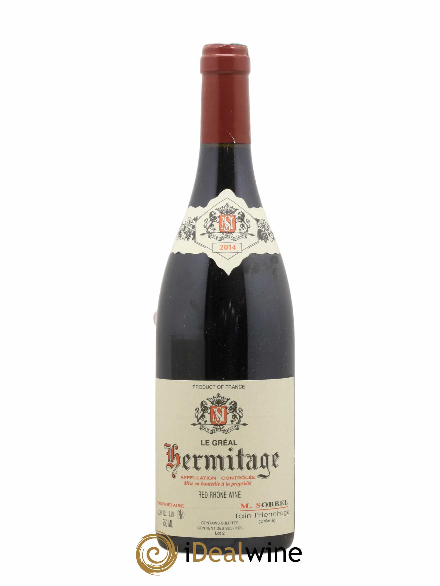 Hermitage Le Gréal Marc Sorrel 2014 - Lot de 1 bouteille - 0