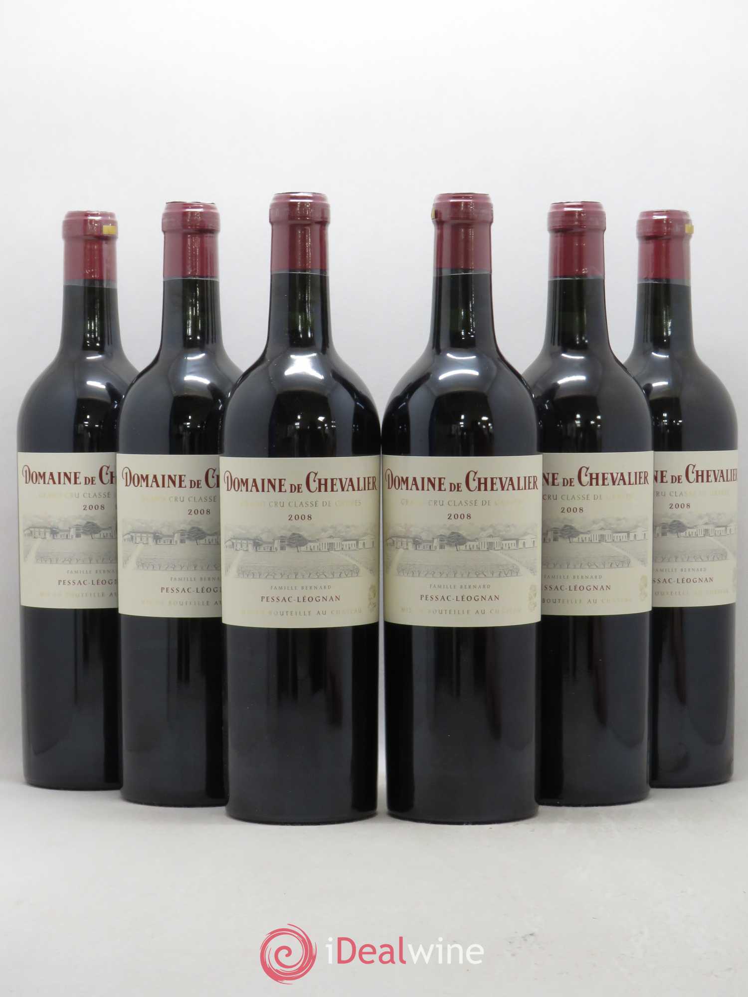 Domaine de Chevalier Cru Classé de Graves 2008 - Lot de 6 bouteilles - 0