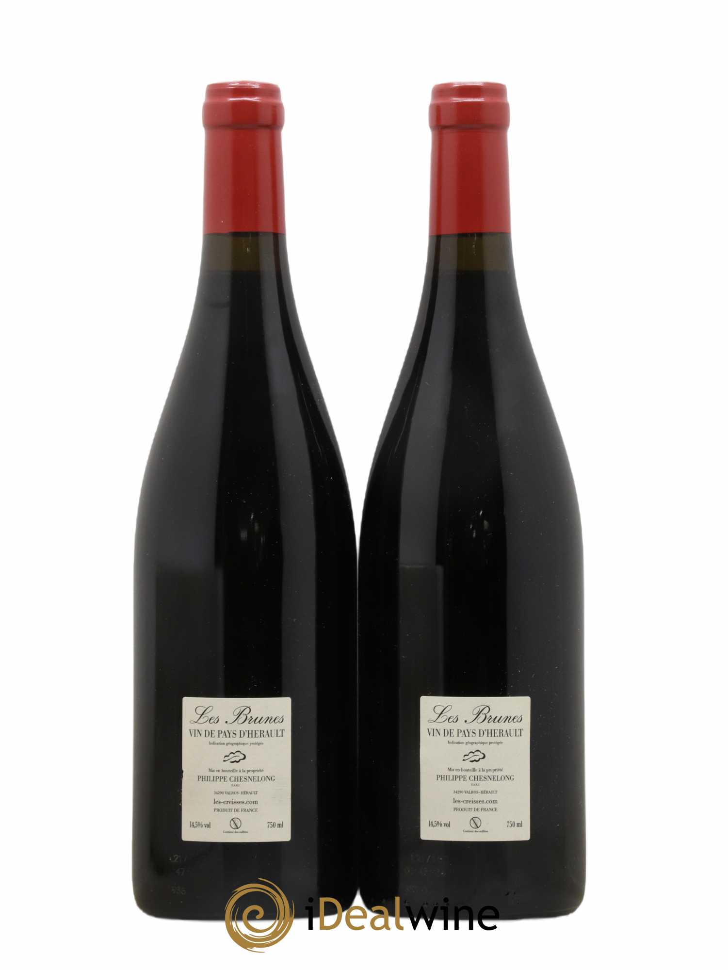 Vin de France Les Brunes Les Creisses (Domaine) 2019 - Lot de 2 bouteilles - 1