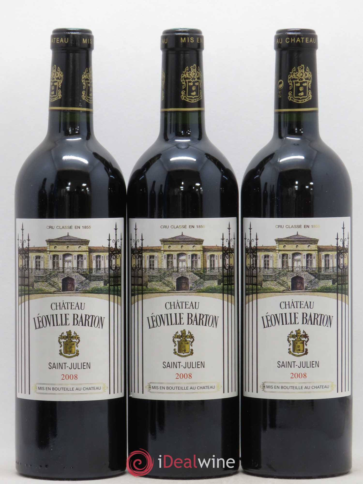 Château Léoville Barton 2ème Grand Cru Classé 2008 - Lot de 12 bouteilles - 1