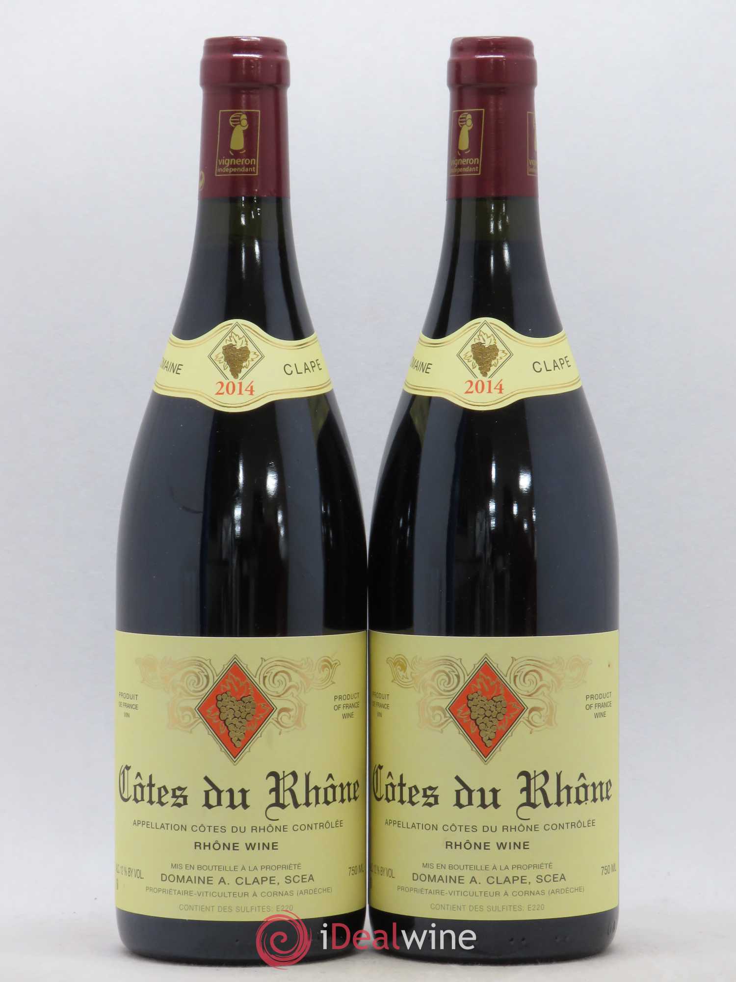 Côtes-du-Rhône Domaine Auguste Clape 2014 - Posten von 2 Flaschen - 0
