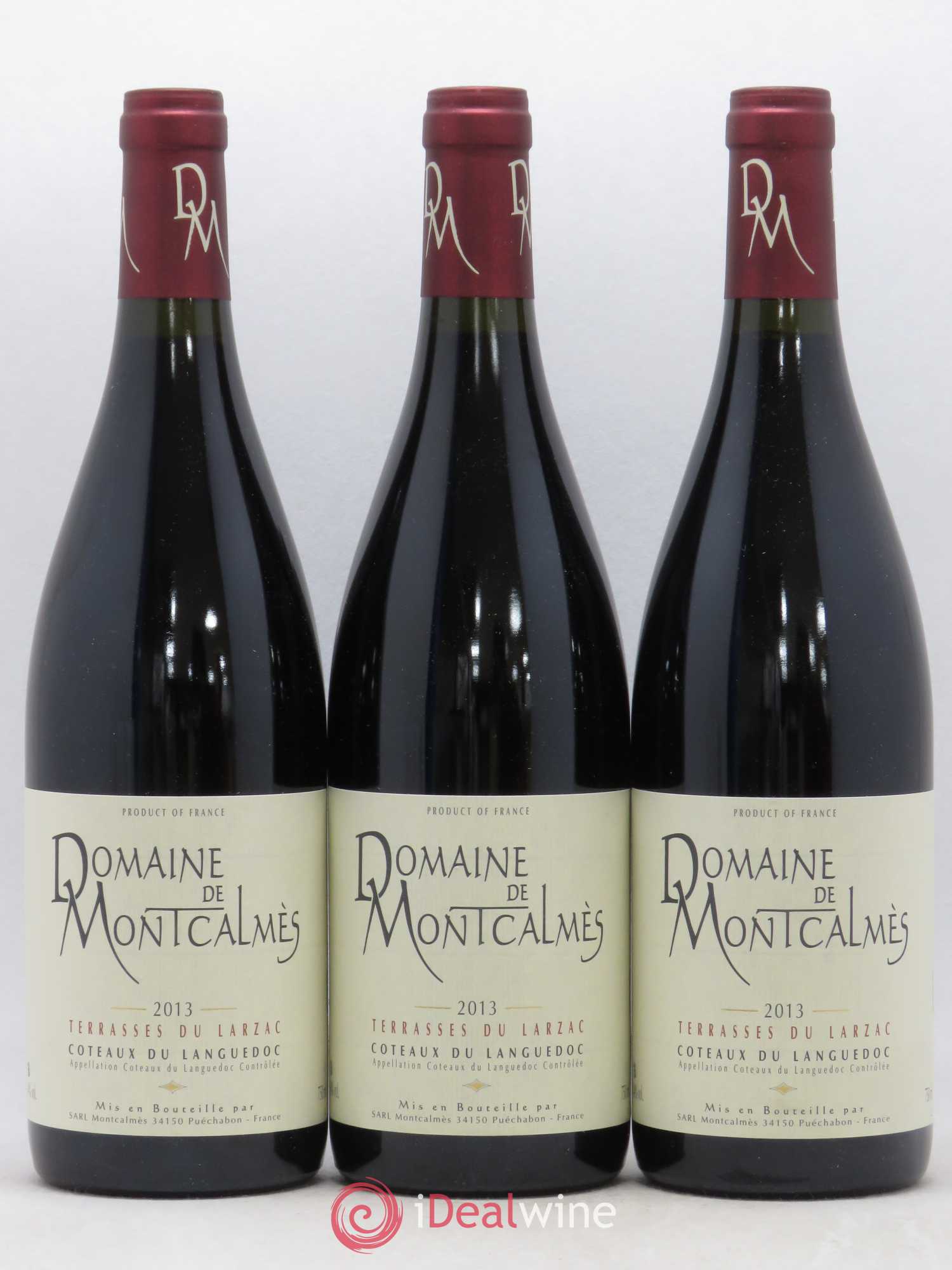 Terrasses du Larzac Domaine de Montcalmès Frédéric Pourtalié 2013 - Lot de 3 bouteilles - 0