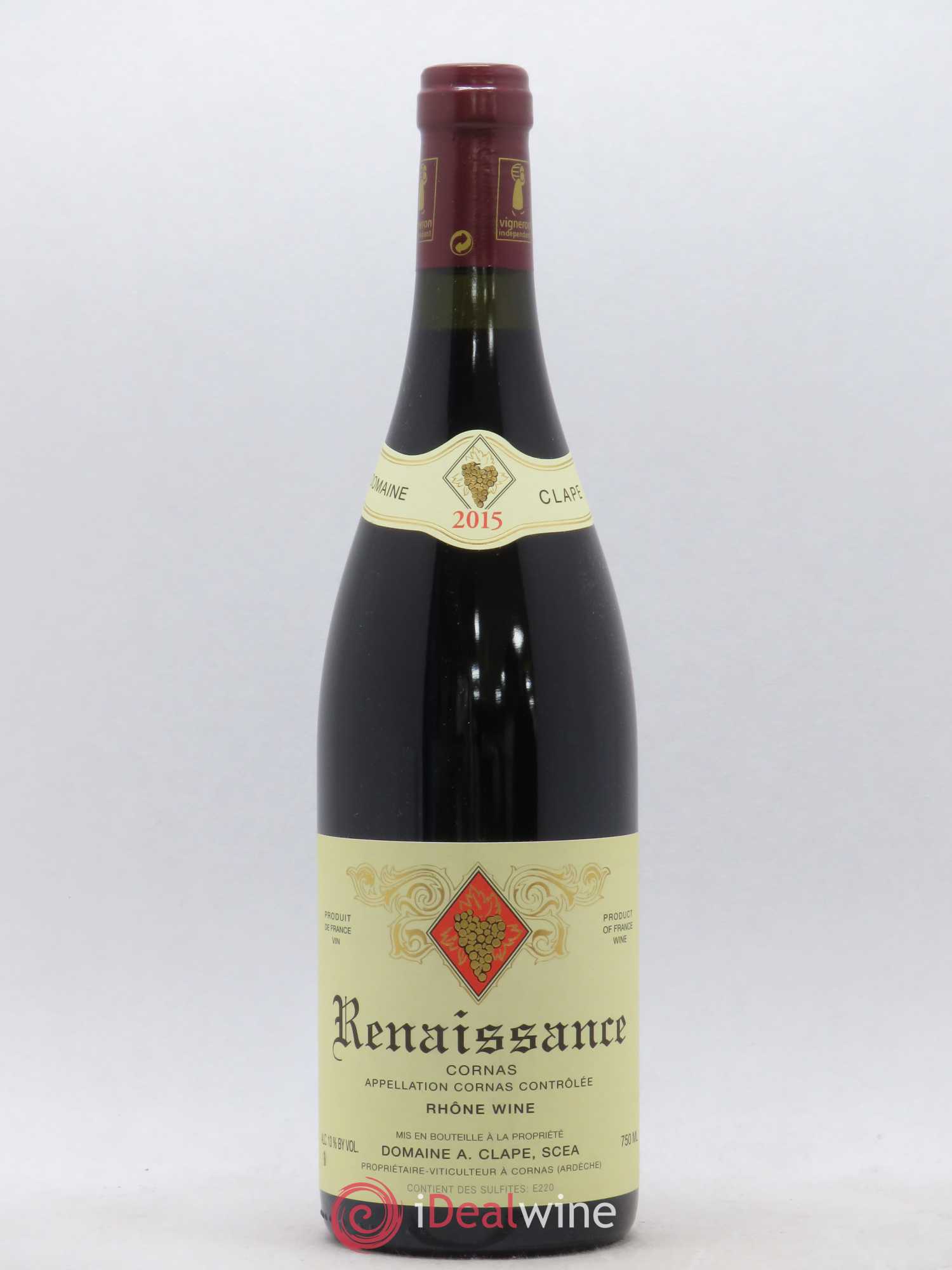Cornas Renaissance Auguste Clape 2015 - Lot de 1 bouteille - 0