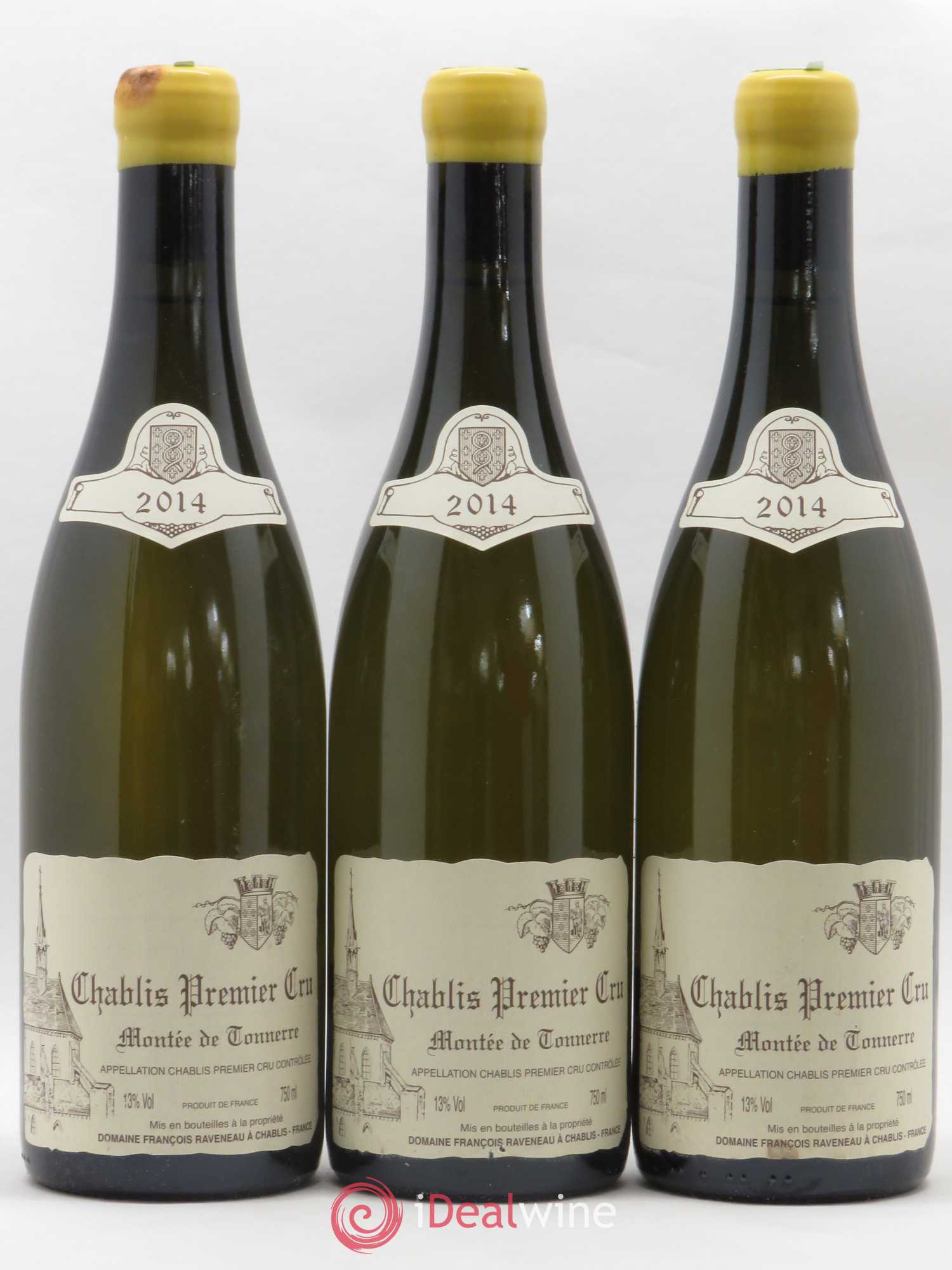 Chablis 1er Cru Montée de Tonnerre Raveneau (Domaine) 2014 - Lot de 3 bouteilles - 0