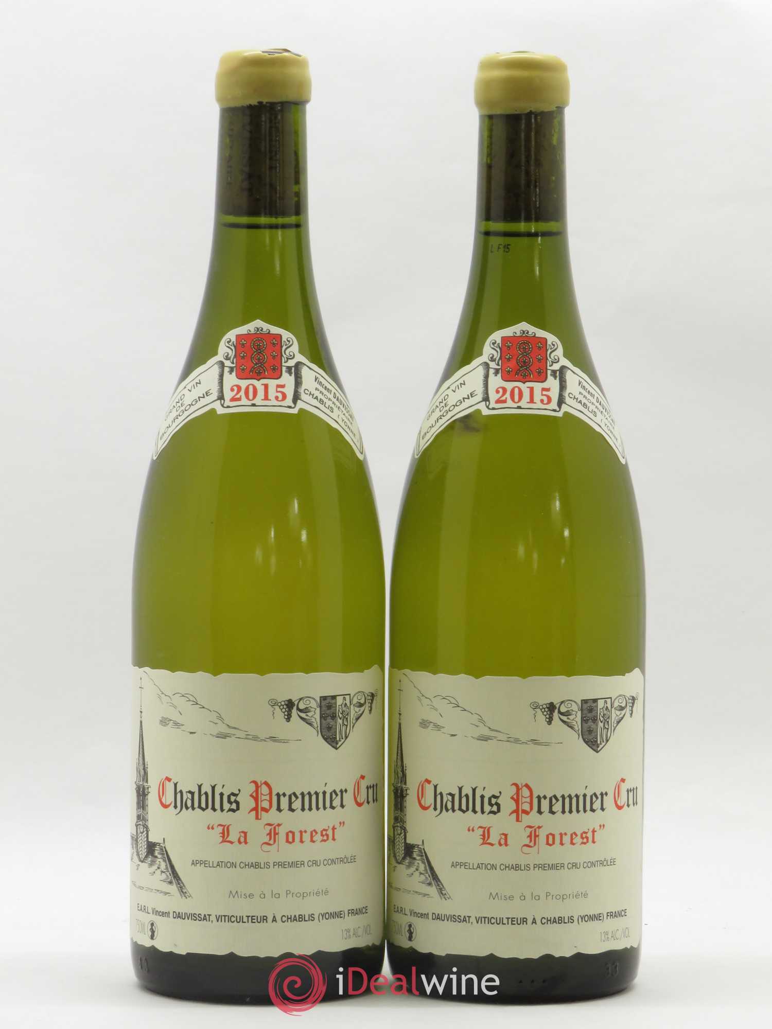 Chablis 1er Cru La Forest Vincent Dauvissat (Domaine) 2015 - Lot de 2 bouteilles - 0