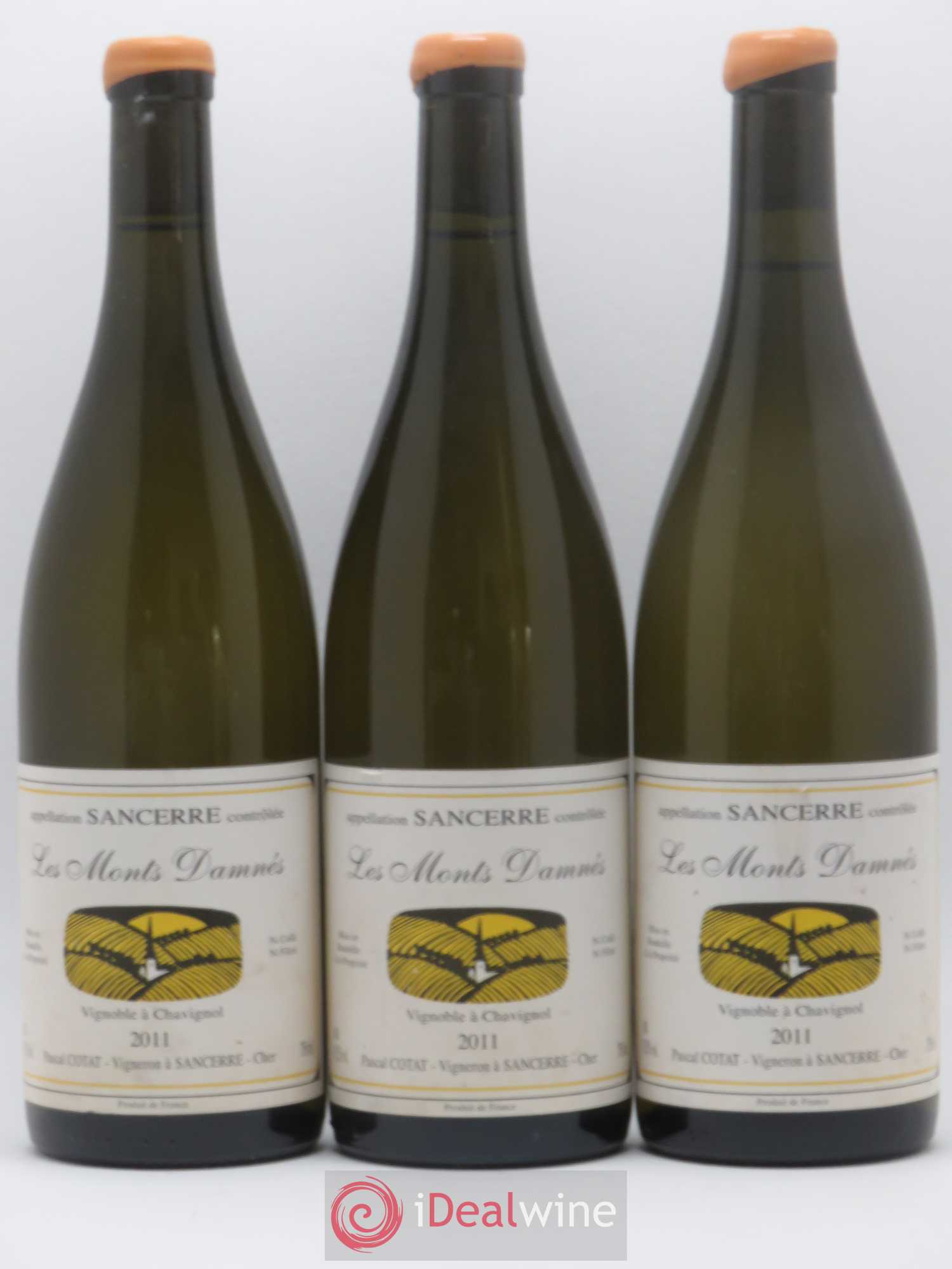 Sancerre Les Monts Damnés Pascal Cotat 2011 - Lot de 3 bouteilles - 0