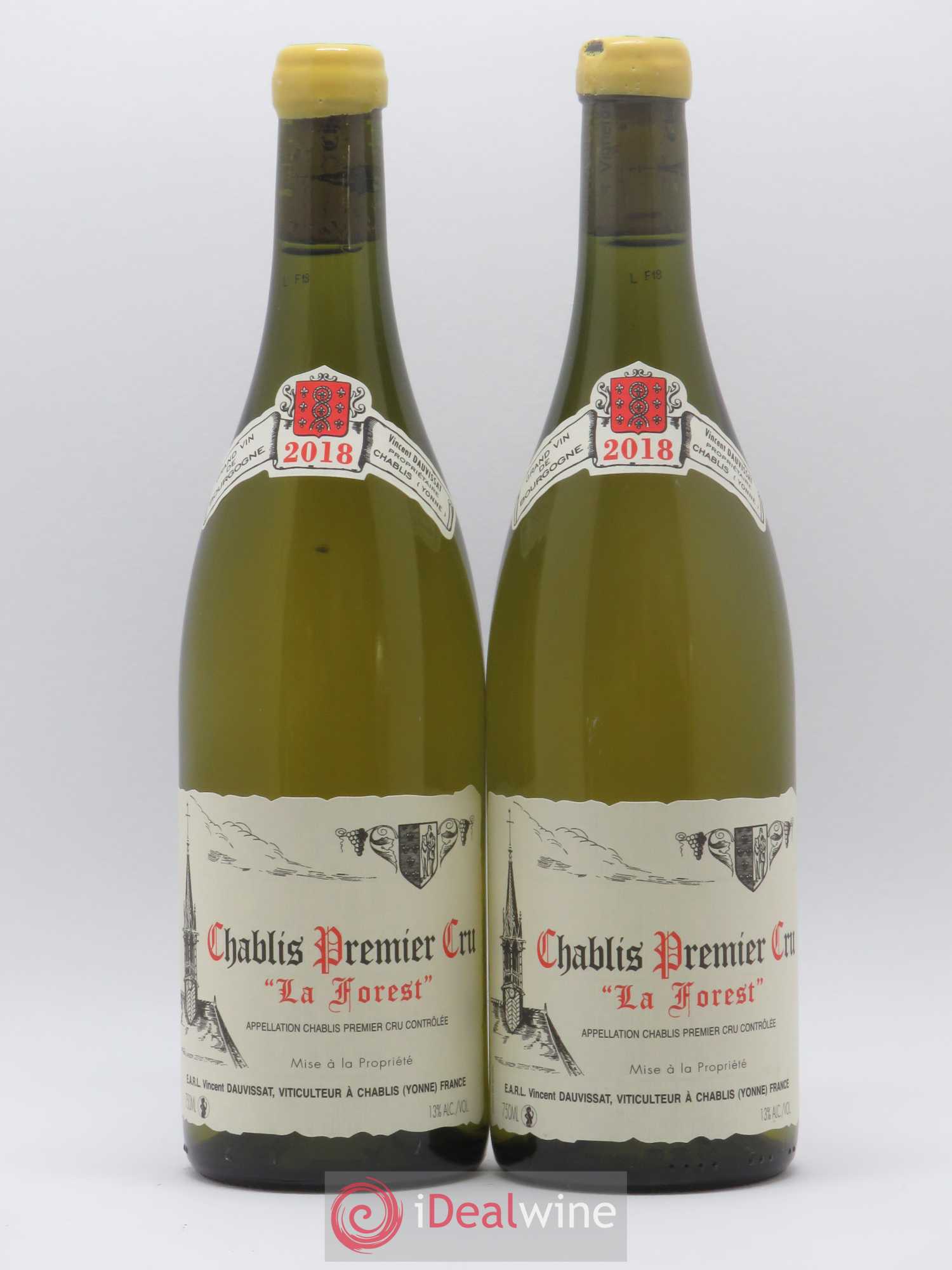 Chablis 1er Cru La Forest Vincent Dauvissat (Domaine) 2018 - Lot de 2 bouteilles - 0