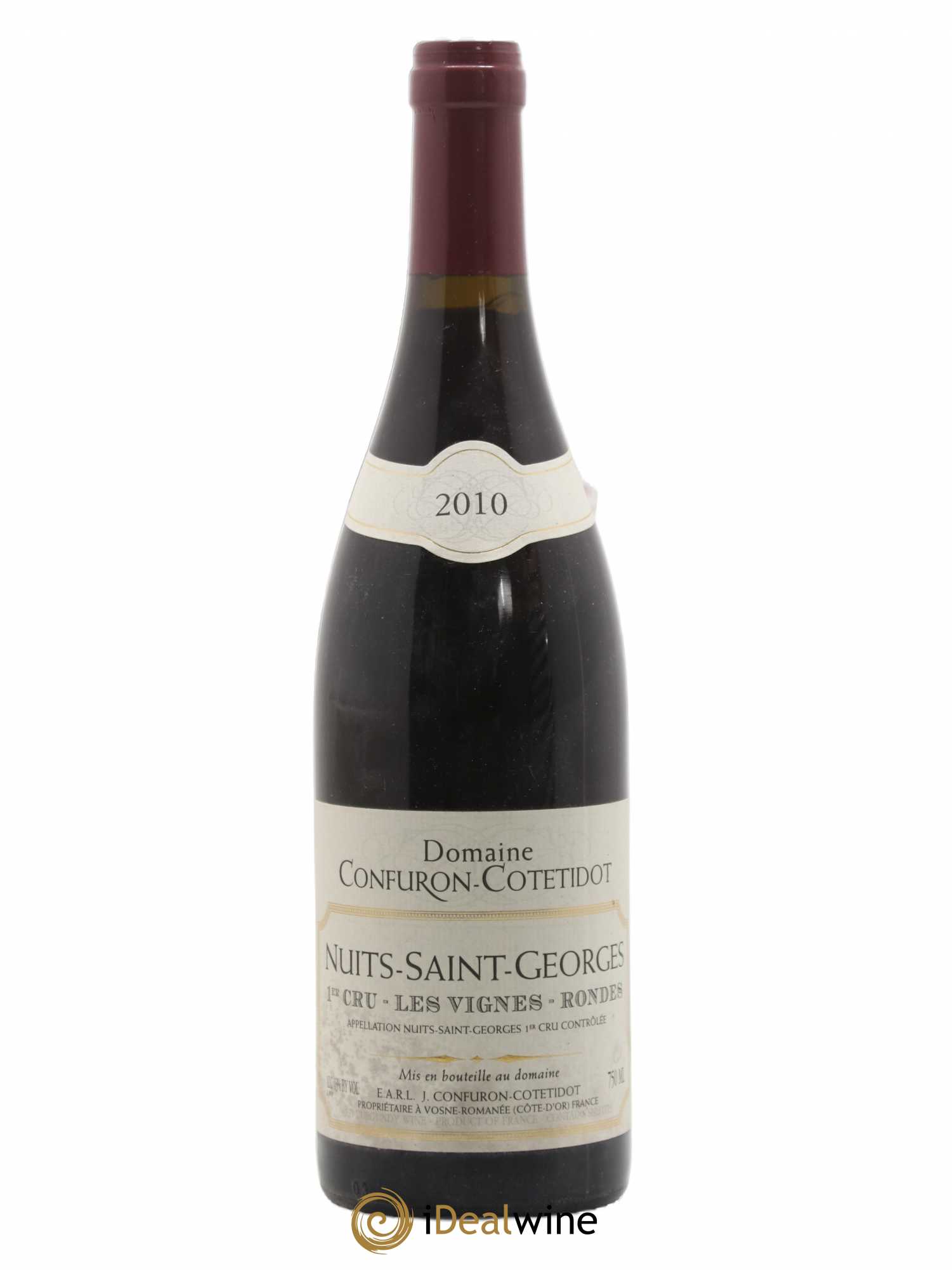 Nuits-Saint-Georges 1er Cru Les Vignes Rondes Confuron-Cotetidot 2010 - Lot de 1 bouteille - 0