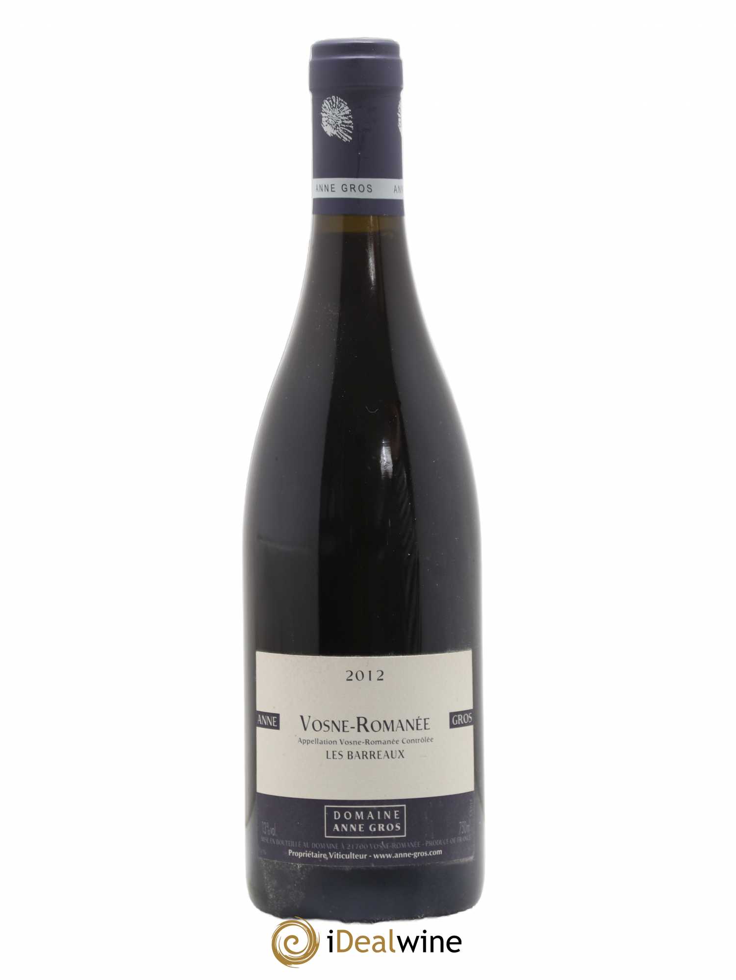 Vosne-Romanée Les Barreaux Anne Gros 2012 - Lot de 1 bouteille - 0