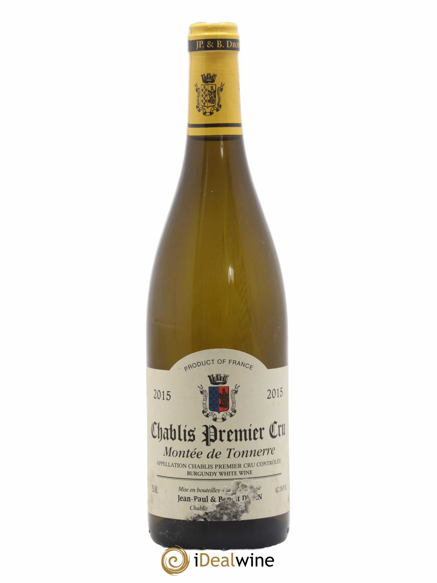 Chablis 1er Cru Montée de Tonnerre Jean-Paul & Benoît Droin (Domaine) 2015 - Lot de 1 bouteille - 0