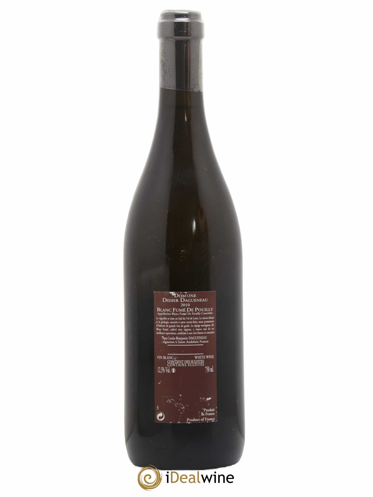 Vin de France (anciennement Pouilly-Fumé) Pur Sang Dagueneau (Domaine Didier - Louis-Benjamin) 2010 - Lot de 1 bouteille - 1