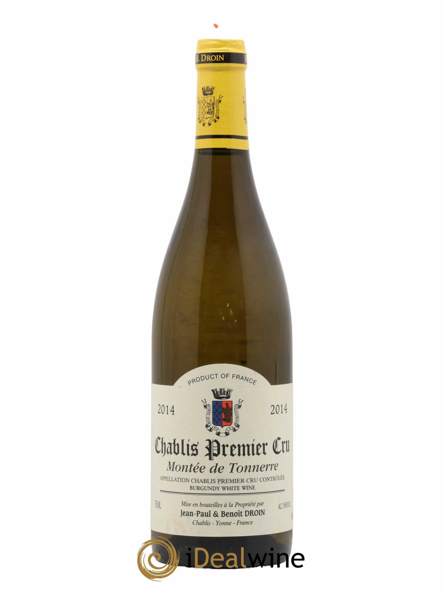 Chablis 1er Cru Montée de Tonnerre Jean-Paul & Benoît Droin (Domaine) 2014 - Lot de 1 bouteille - 0
