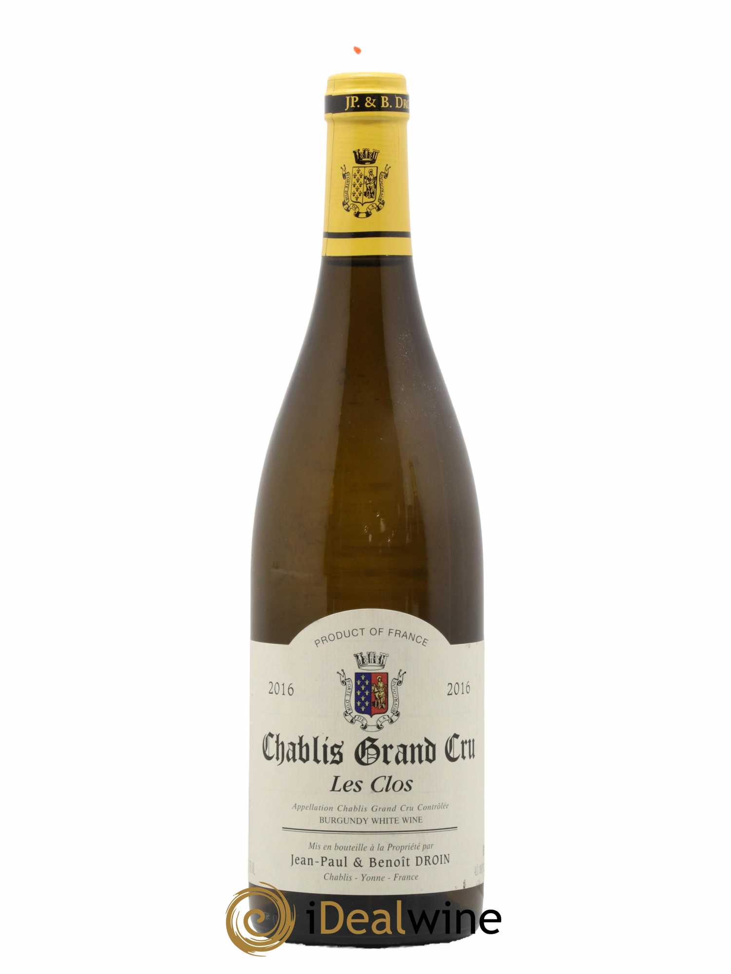 Chablis Grand Cru Les Clos Jean-Paul & Benoît Droin (Domaine) 2016 - Lot de 1 bouteille - 0