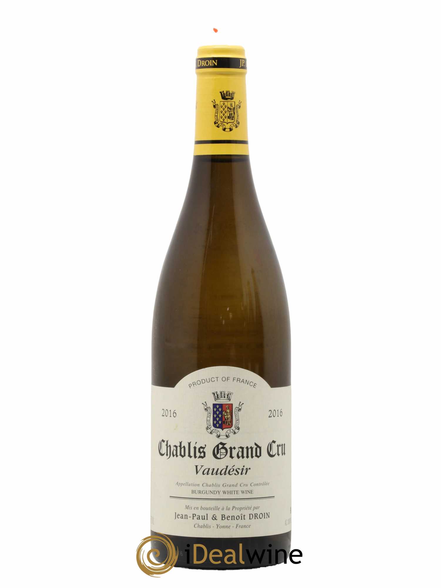 Chablis Grand Cru Vaudésir Jean-Paul & Benoît Droin (Domaine) 2016 - Lot de 1 bouteille - 0