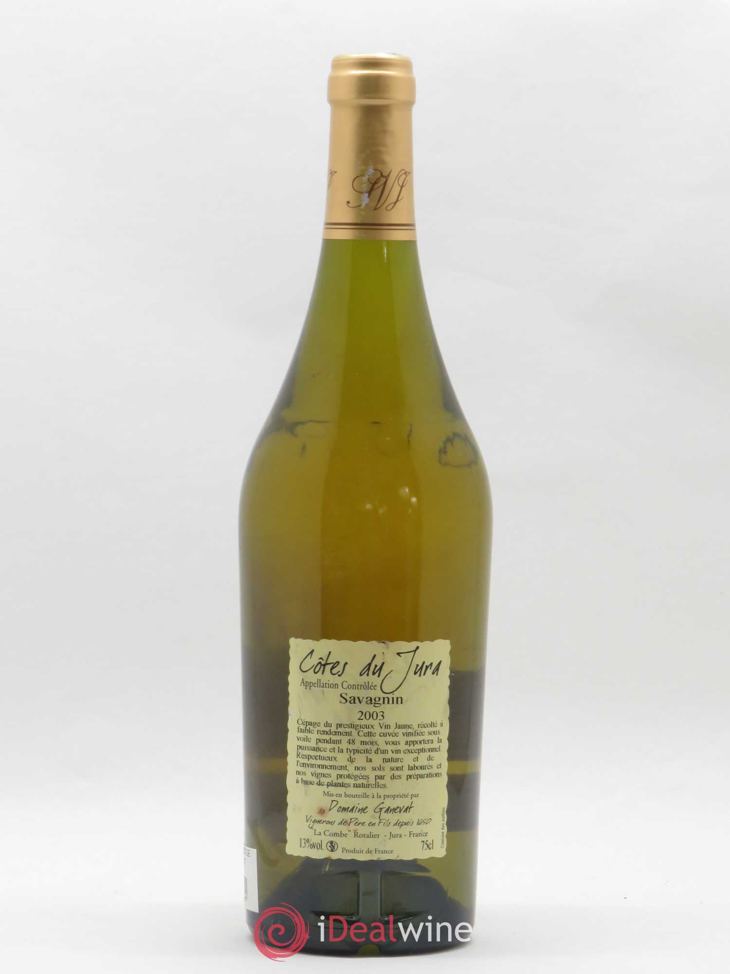 Côtes du Jura Cuvée Prestige Jean-François Ganevat (Domaine) 2003 - Lot de 1 bouteille - 1