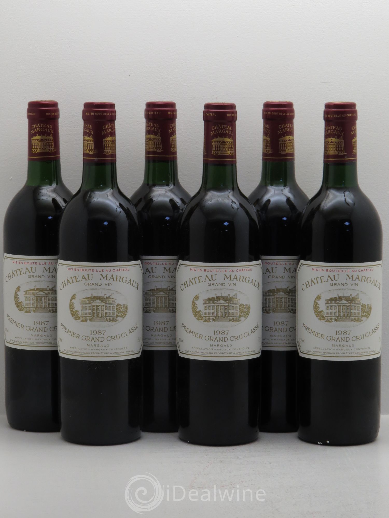 Château Margaux 1er Grand Cru Classé 1987 - Lot de 6 bouteilles - 0