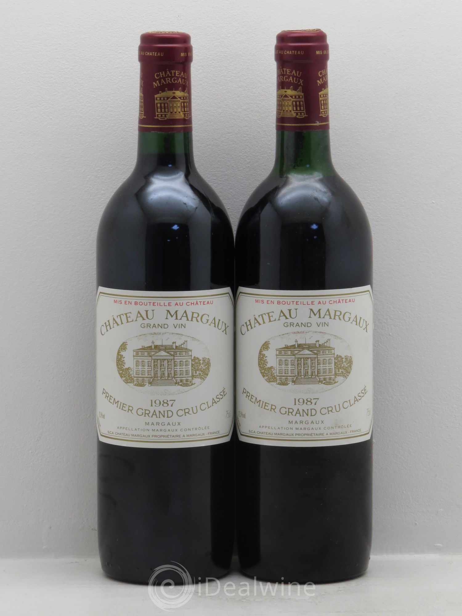 Château Margaux 1er Grand Cru Classé 1987 - Lot de 2 bouteilles - 0