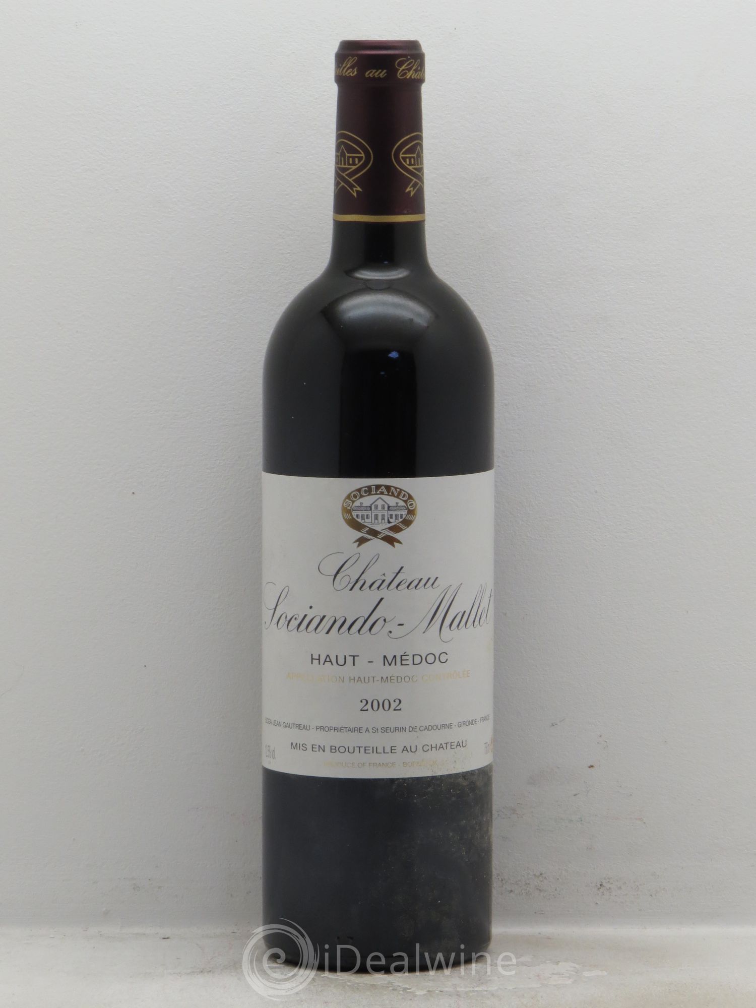Château Sociando Mallet 2002 - Lot de 1 bouteille - 0
