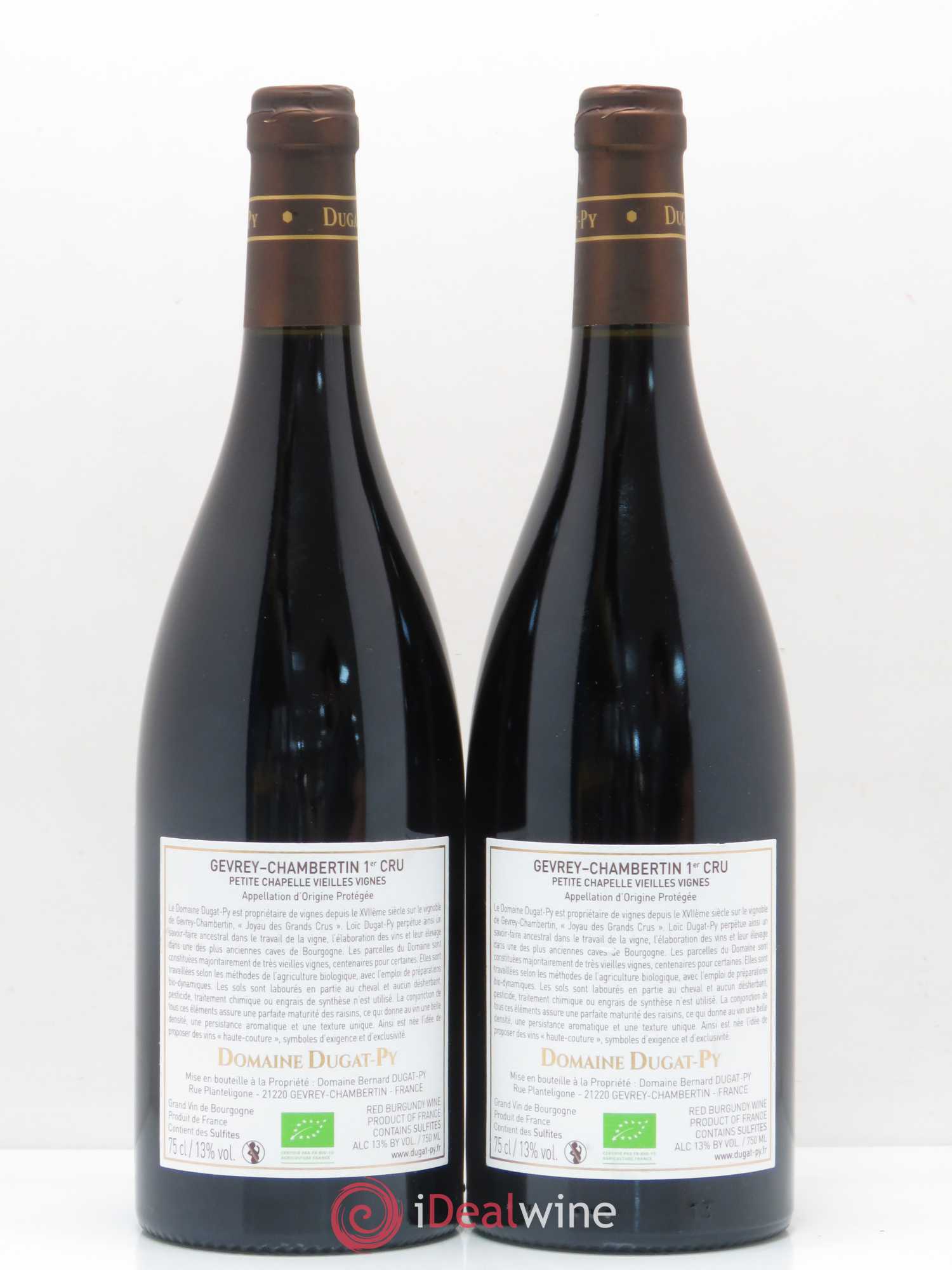 Gevrey-Chambertin 1er Cru Petite Chapelle Vieilles Vignes Dugat-Py 2017 - Lot de 2 bouteilles - 1