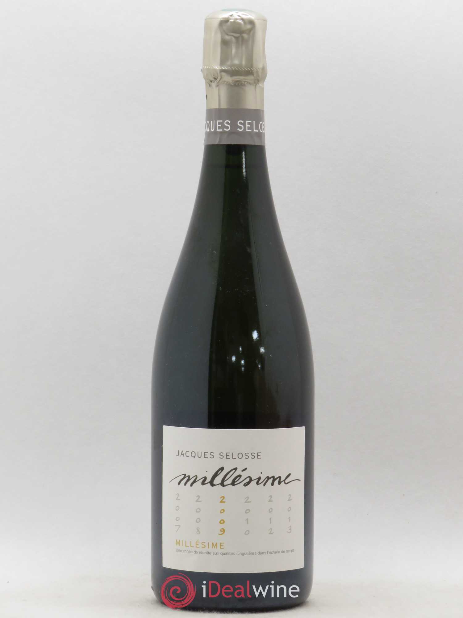 1er Cru Millésimé Extra-Brut Jacques Selosse 2009 - Lot de 1 bouteille - 0