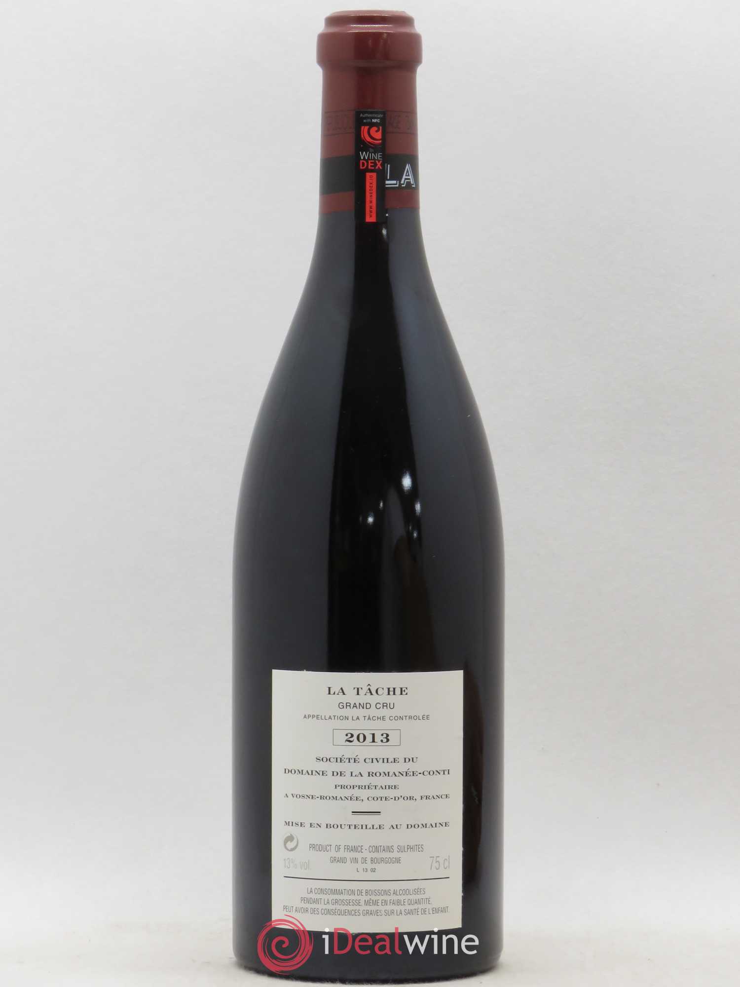 La Tâche Grand Cru Domaine de la Romanée-Conti 2013 - Lot de 1 bouteille - 1