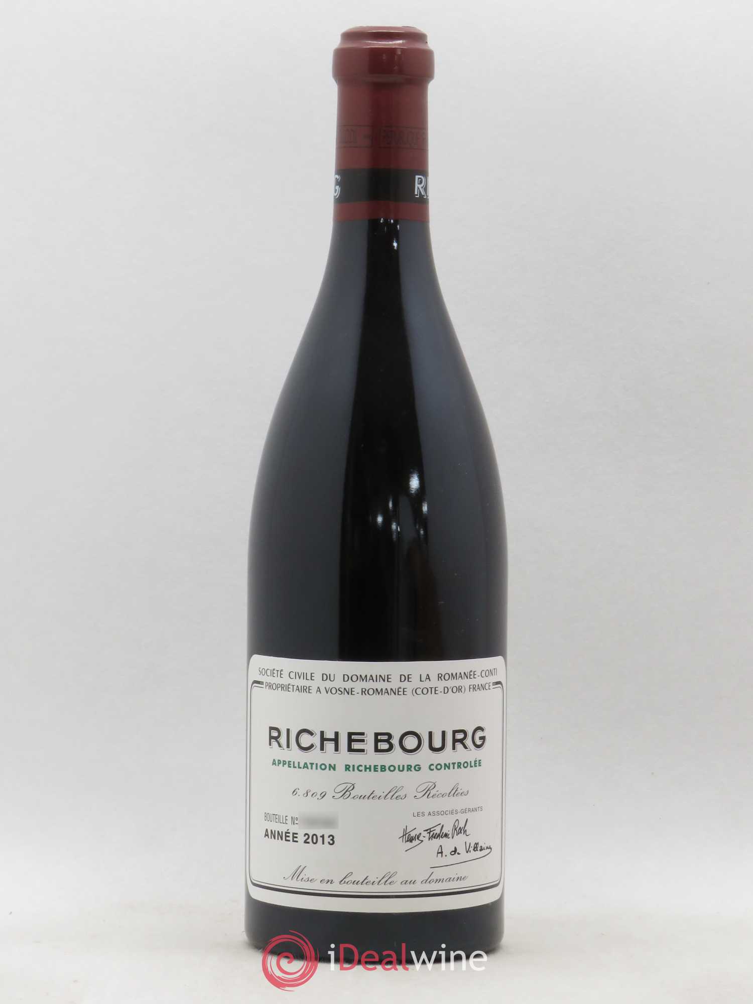 Richebourg Grand Cru Domaine de la Romanée-Conti 2013 - Lot de 1 bouteille - 0